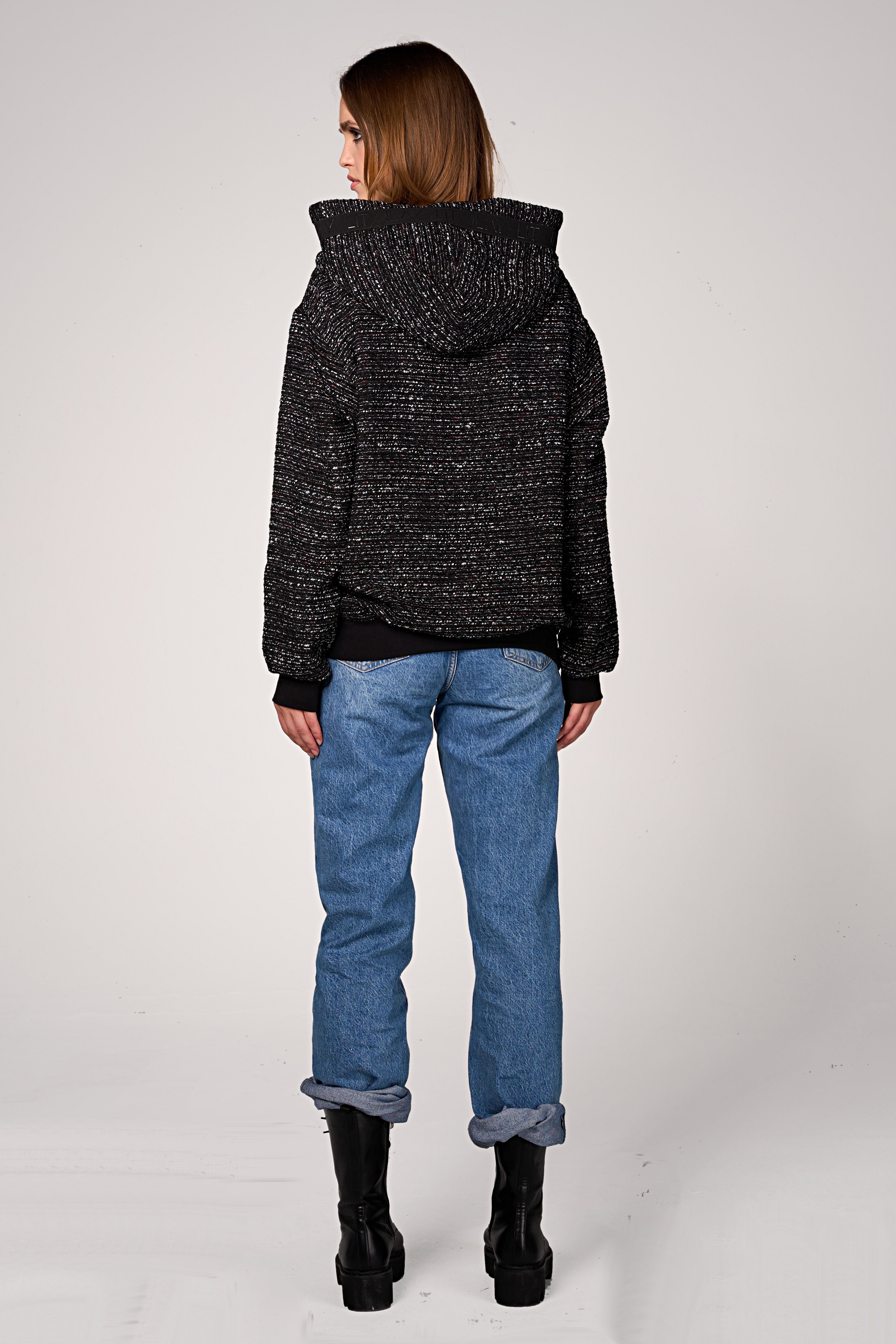 ILAY Lit Hoodie Lima Bouclé Hoodie Black