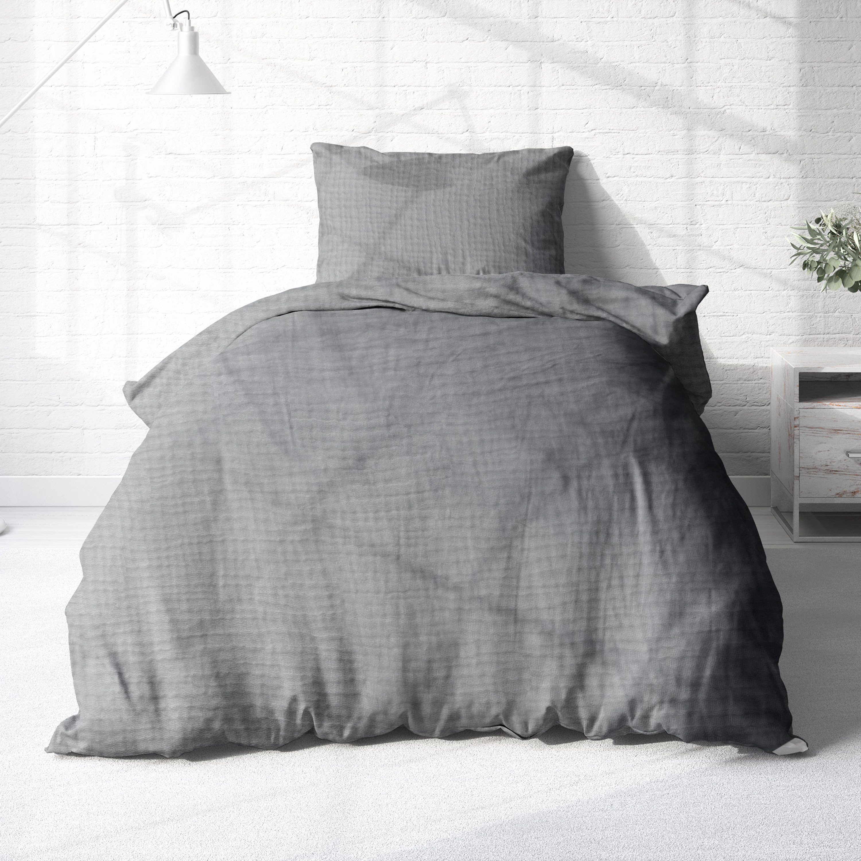 Träumschön Bettwäsche Musselin Set aus Baumwolle 135x200 cm oder 155x220 cm günstig online kaufen