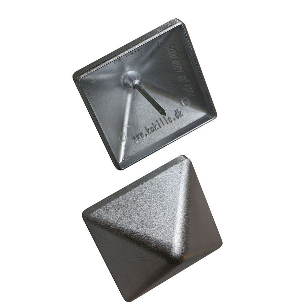 Gartenwelt Riegelsberger Abdeckkappe Aluminium Pfostenkappe mit Dorn für Zaun Haltbarkeit Holz