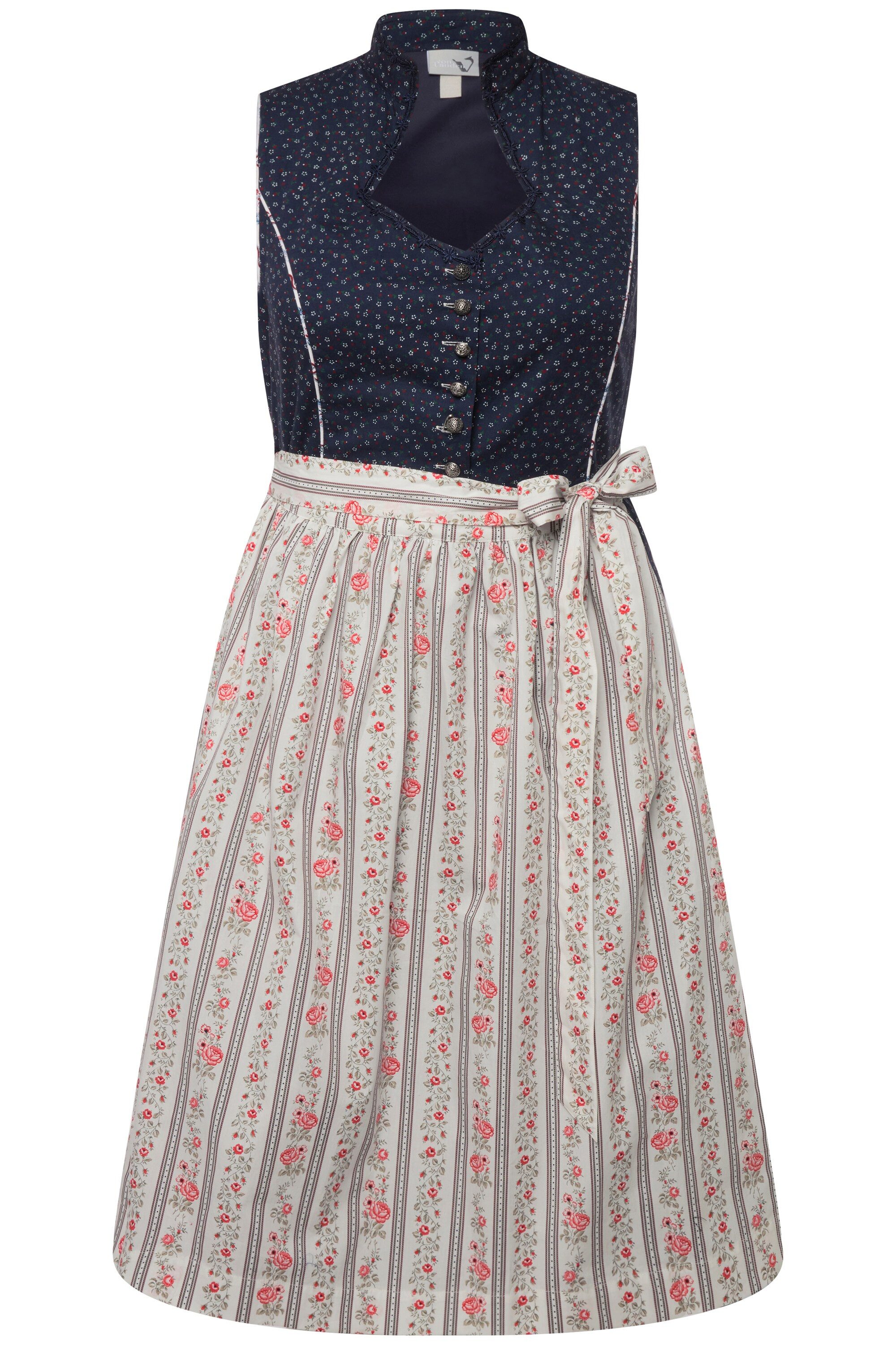 Ulla Popken Dirndl Dirndl Herzausschnitt Schmuckknöpfe günstig online kaufen
