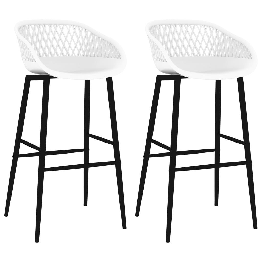 Barhocker Barhocker 2 Stk. Weiß