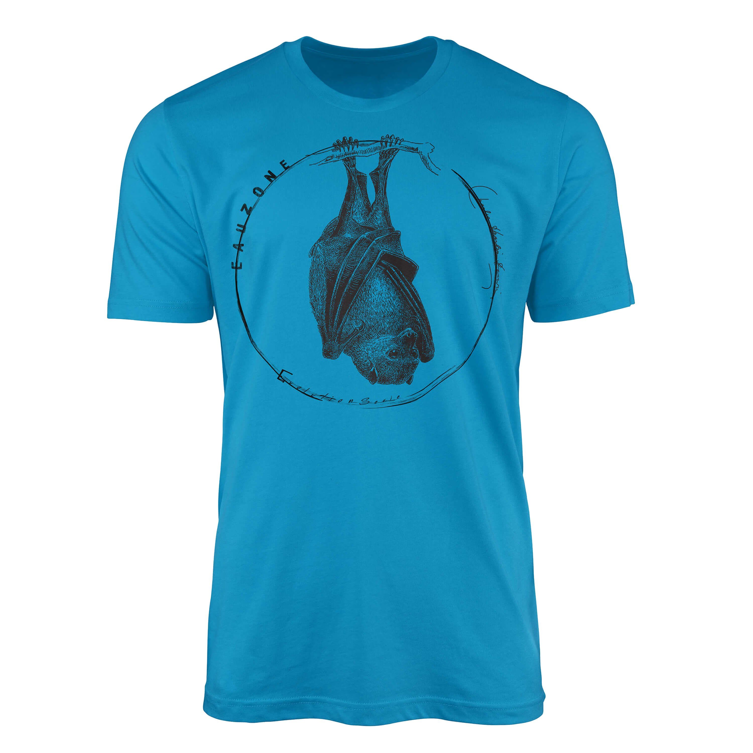 Art T-Shirt Herren Evolution Sinus T-Shirt Fledermaus Atoll