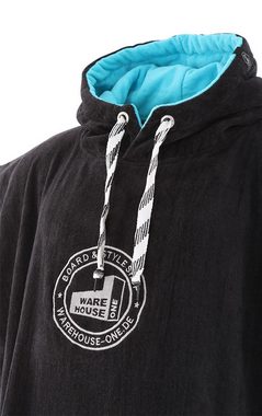 All In Badeponcho ALL-IN X WH1 CLASSIC FLASH Poncho black/turquoise