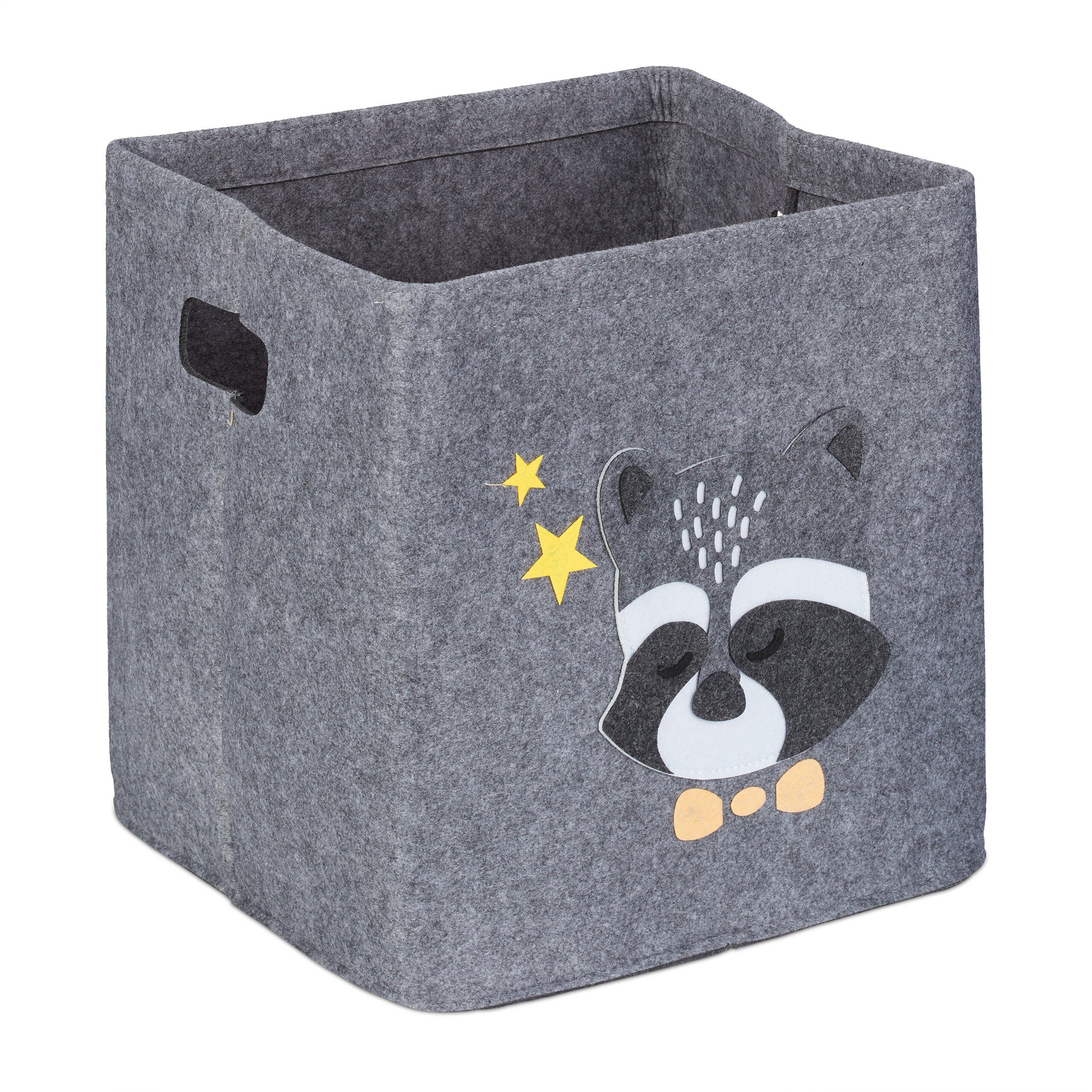 relaxdays Aufbewahrungsbox für Kind, Waschbär günstig online kaufen