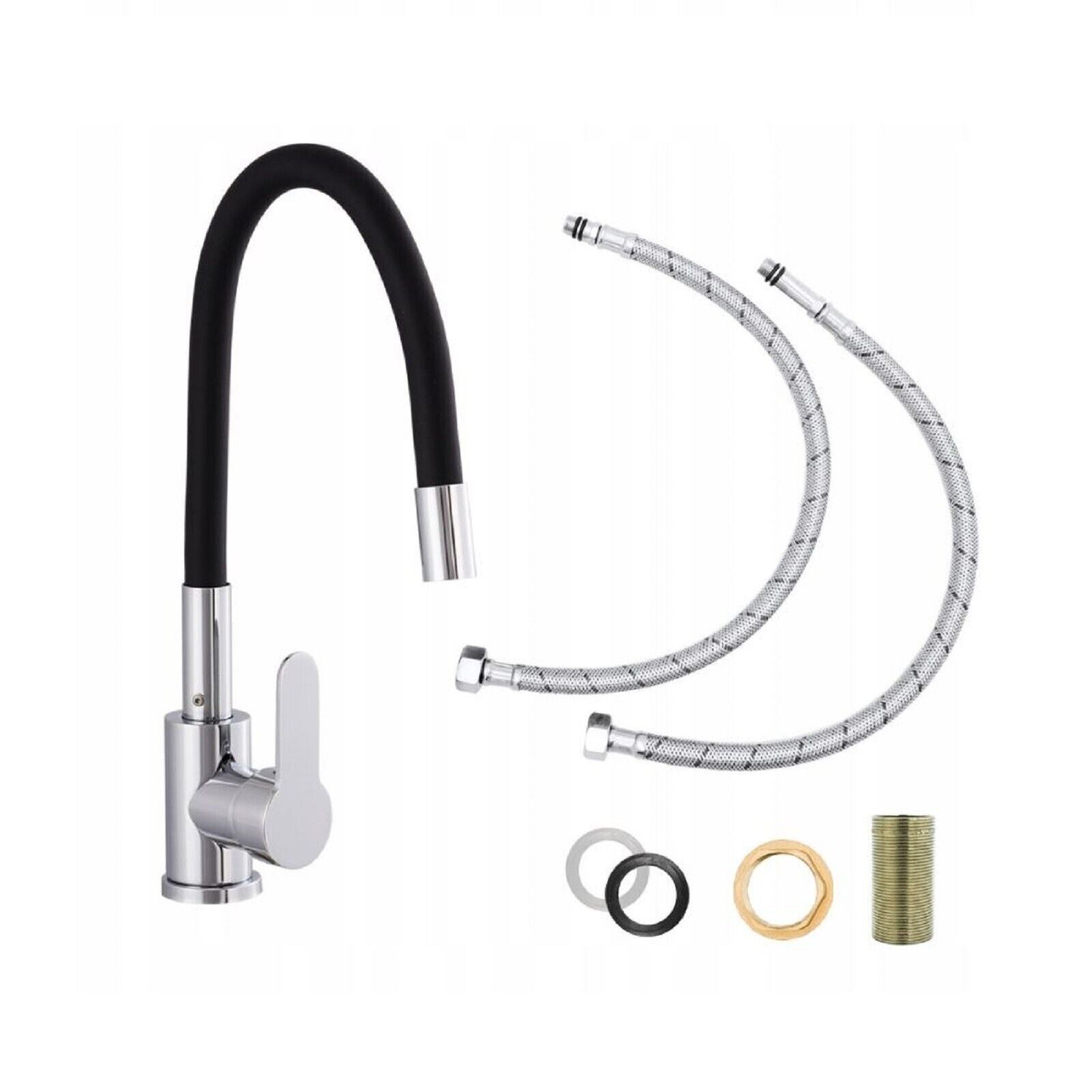 Thumbnail - QLS Waschtischarmatur FLEX 2000 Küchenarmatur Wasserhahn Armatur Mischbatterie Brause Flexibel