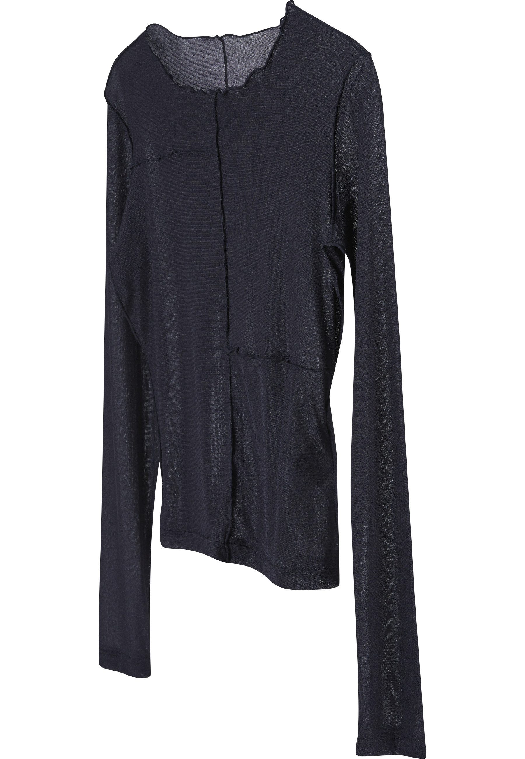 URBAN CLASSICS Longsleeve Urban Classics Damen Ladies Exposed Seam Mesh Longsleeve (1-tlg)