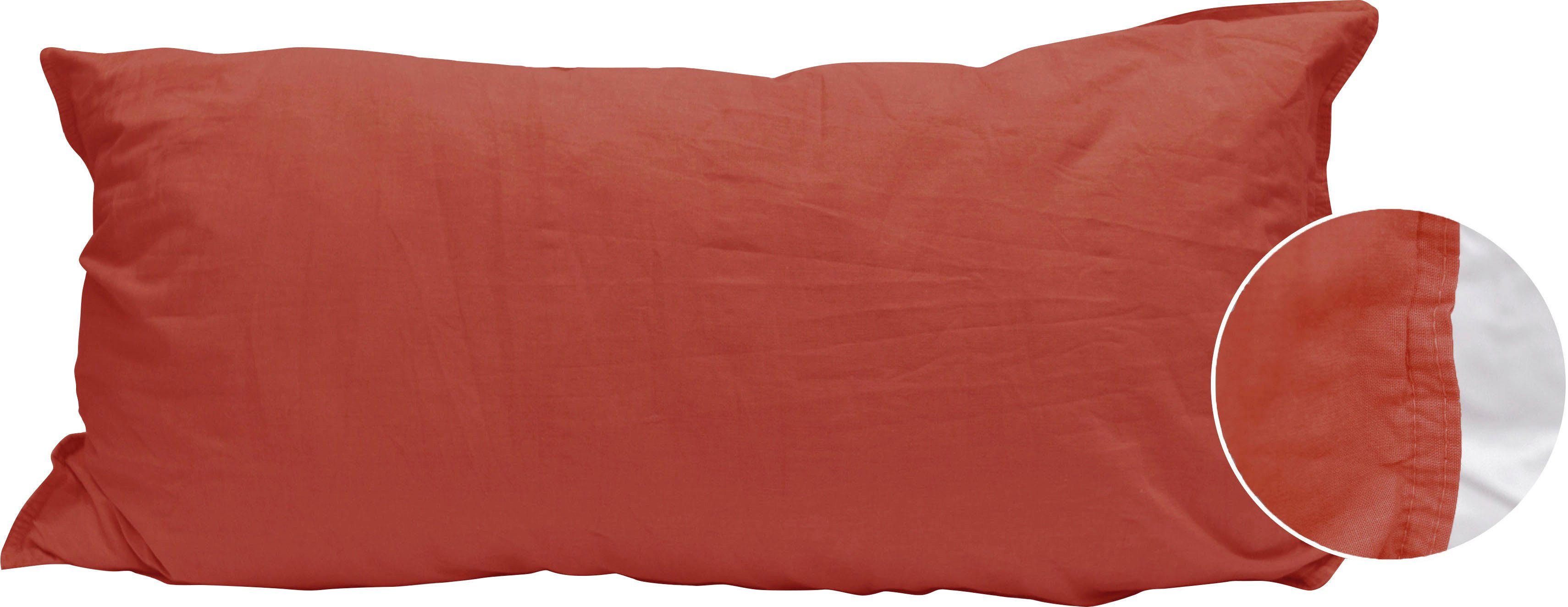 Primera Kissenbezüge Kissenbezüge »Stone Washed«, Primera (2 Stück), (2 Stück), mit Stone-Washed Optik