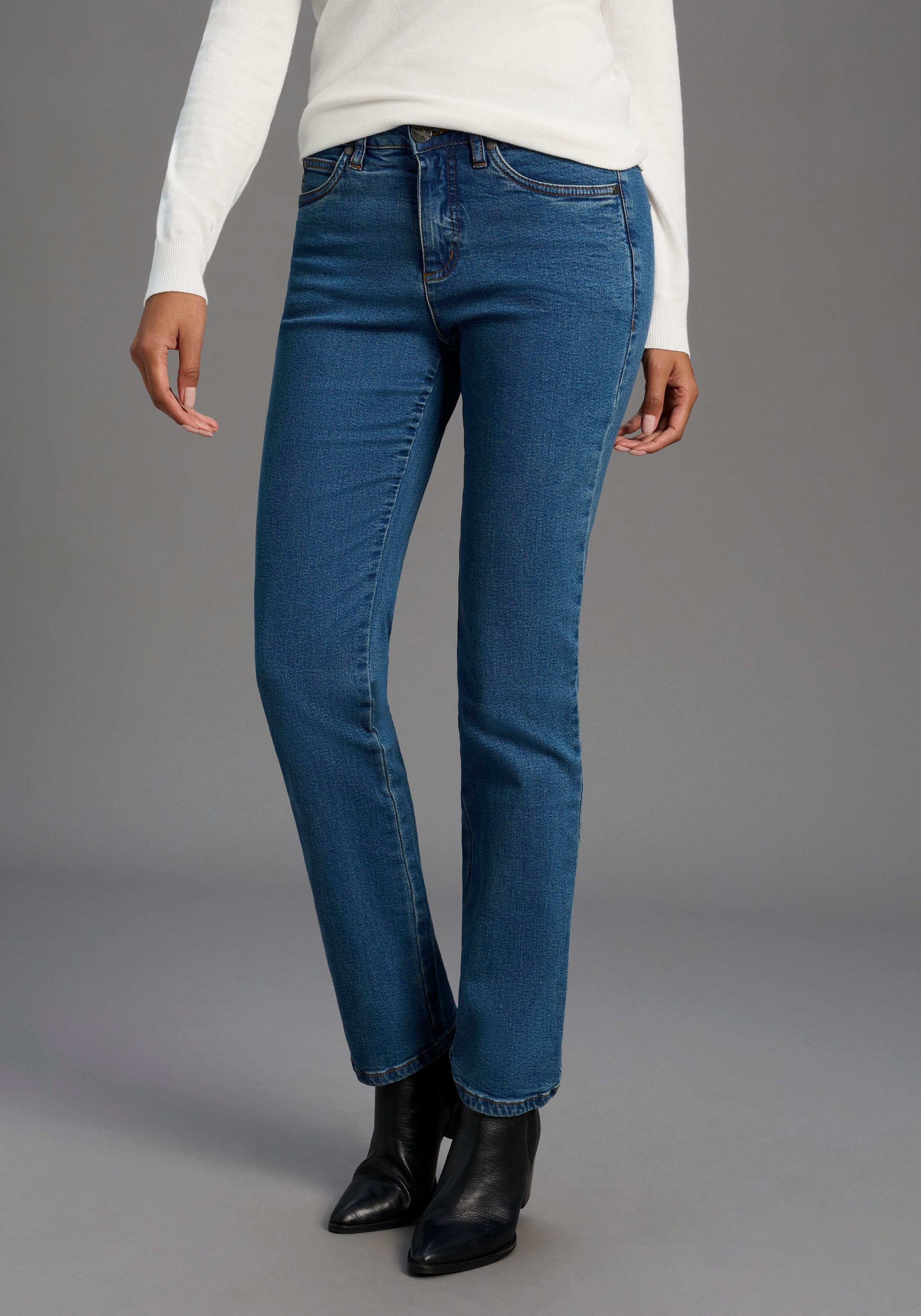 Arizona Gerade Jeans Comfort-Fit High Waist