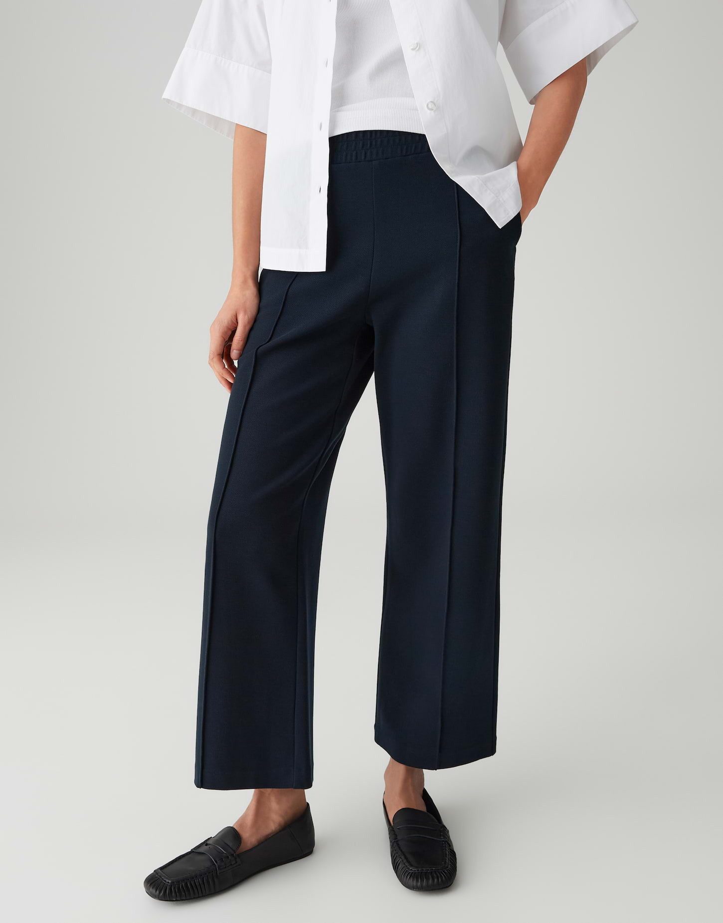 OPUS PANTS Schlupfhose MERRI Wide Jogpants aus hochwertigem Tencelmix Weich fallend mit sportivem Komfort