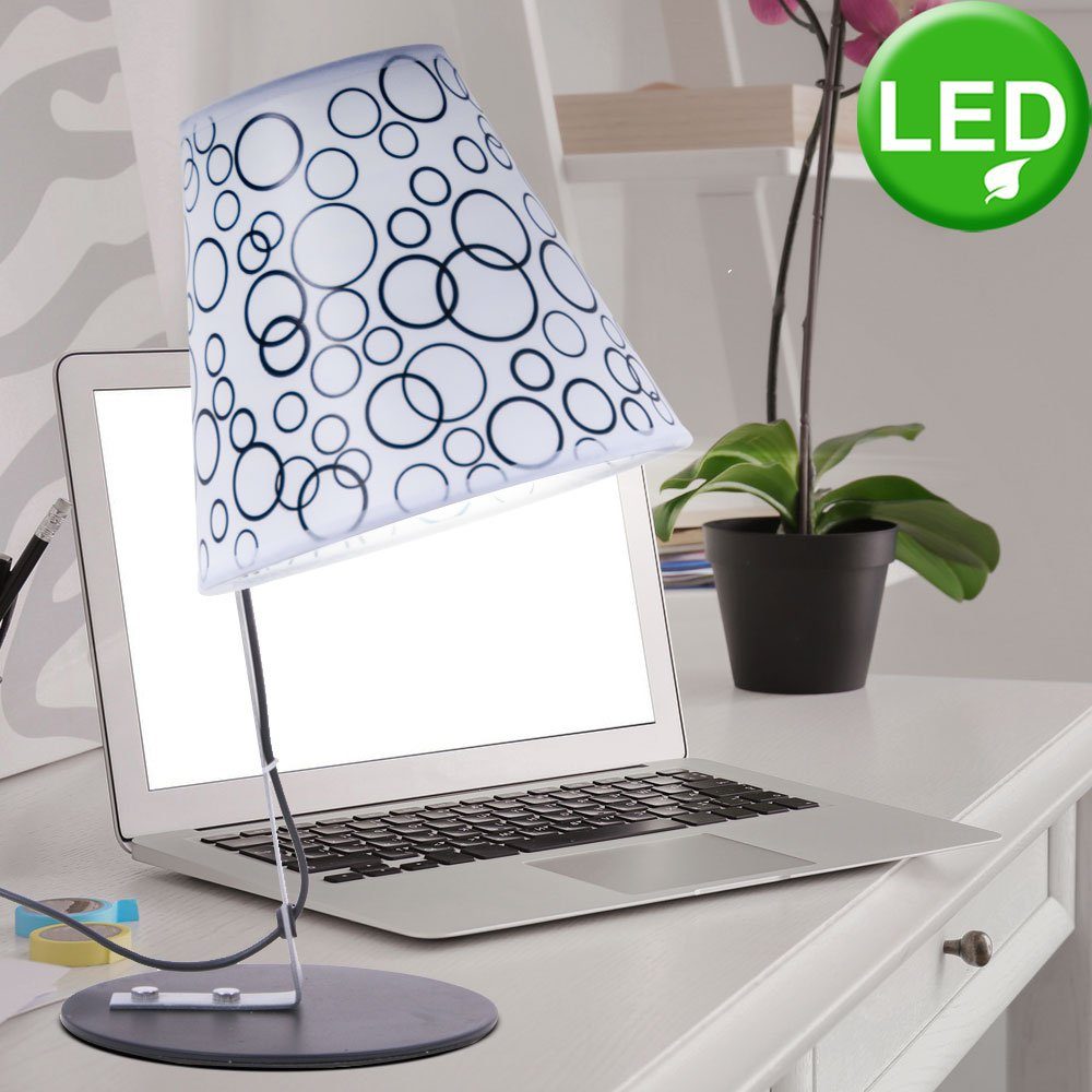 etc-shop LED Tischleuchte, Leuchtmittel inklusive, Warmweiß, Design Tisch Leuchte Wohn Arbeits Zimmer Beleuchtung Lese Lampe im-