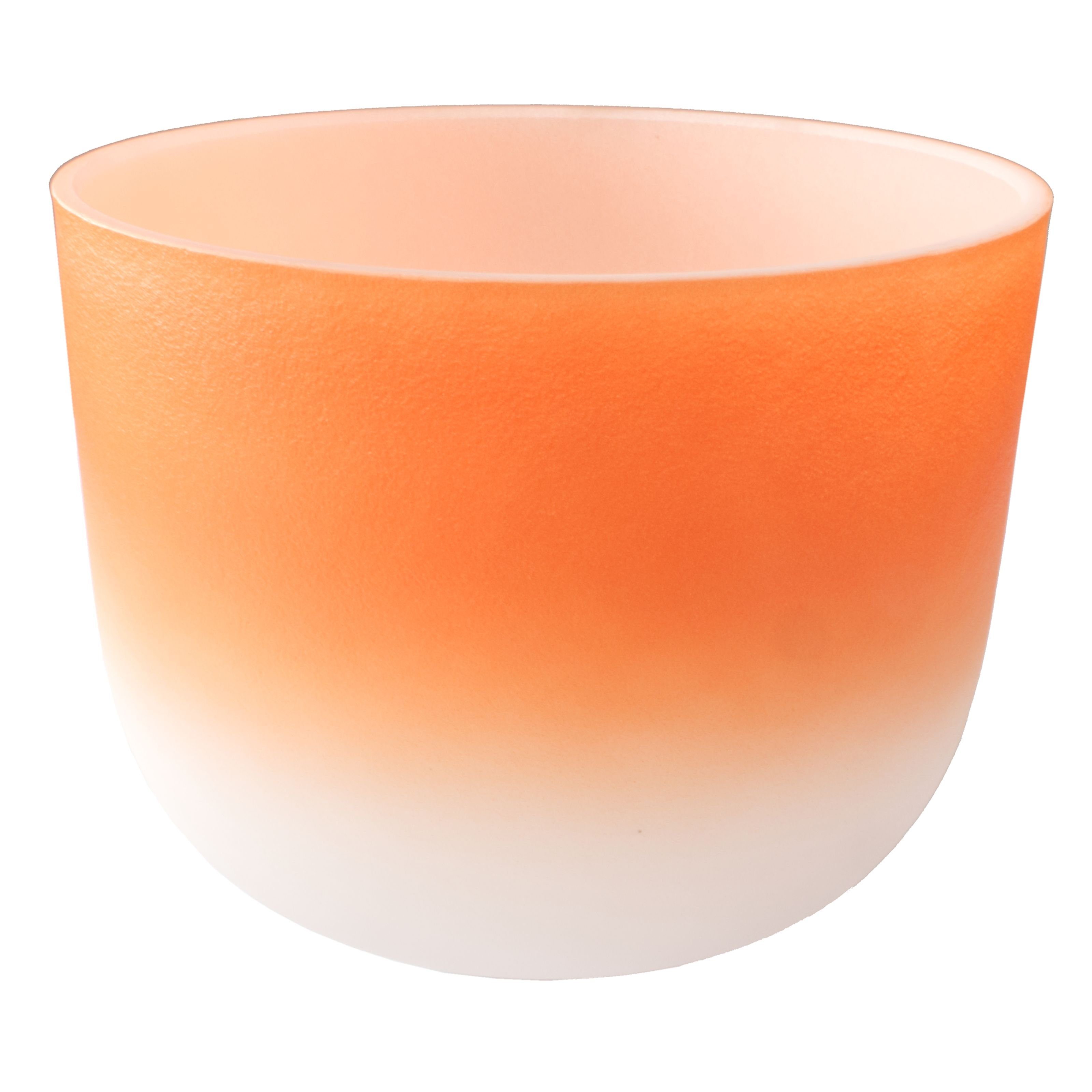 FAME Klangschalen,Crystal Singing Bowl 13 Zoll Orange D4 440 Hz Rein Quartz Sound Bowl Langanhaltender Klang Harmonischer Ton, Percussion, Klangschalen, Crystal Singing Bowl, Orange Quartz Sound Bowl, Harmonischer Klang