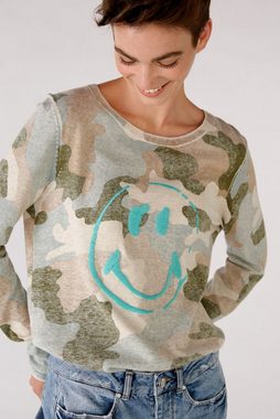 Oui Sweater Pullover mit Print