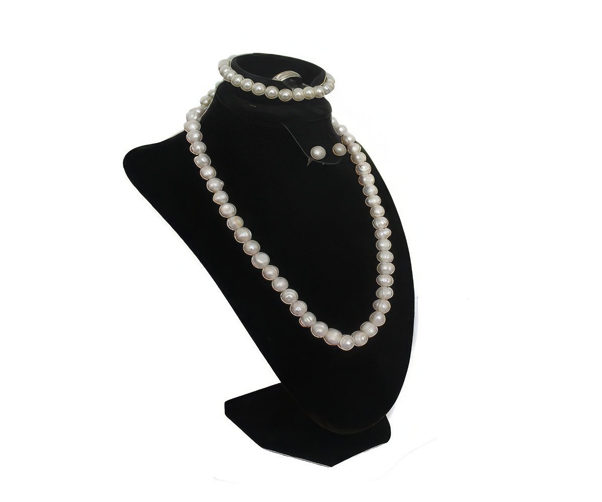 Yudu Schmuckständer Schmuckbüste Dekobüste für Schmuckset Ohrstecker Armband Ketten H31