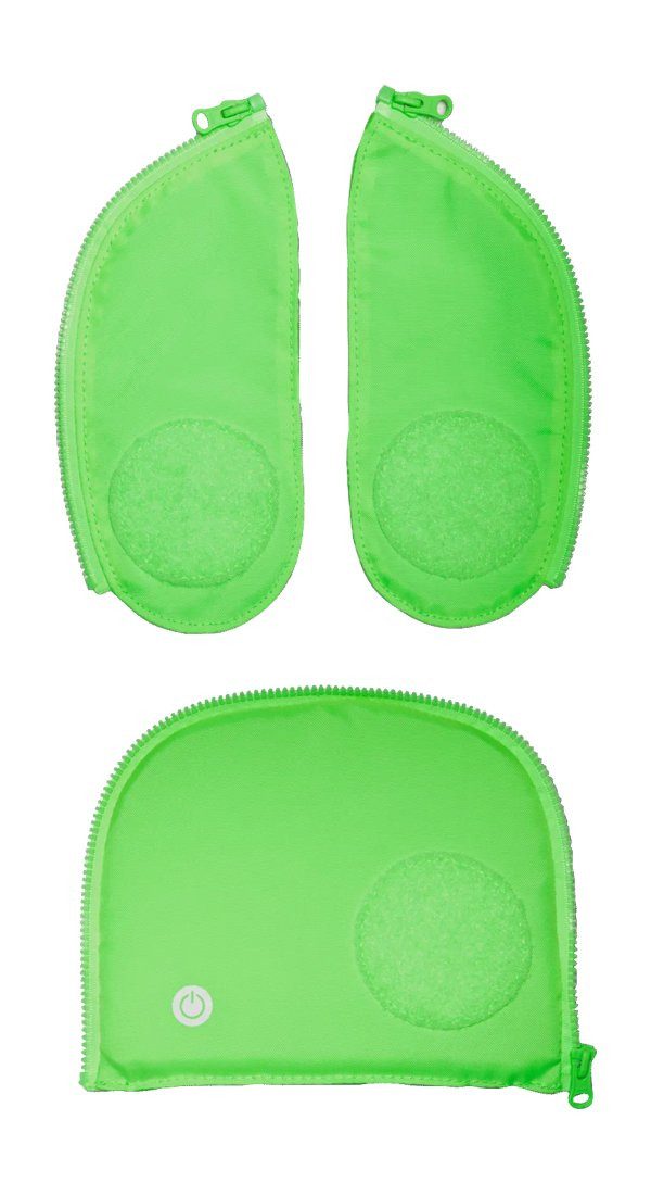 ergobag Schulranzen Fluo LED Zip Set, reflektierend