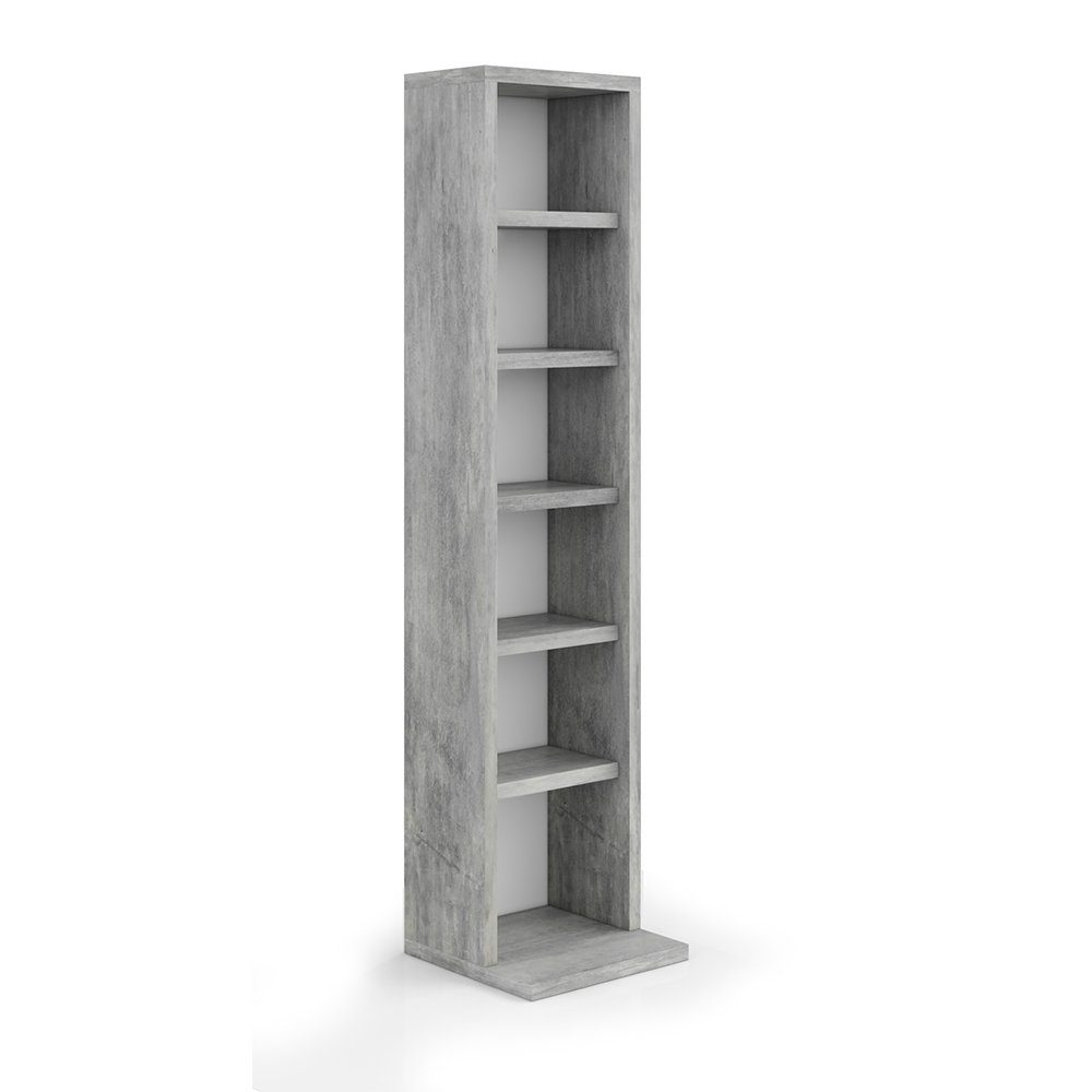 Vicco CD-Regal, Beton, 21 x 91.8 cm günstig online kaufen