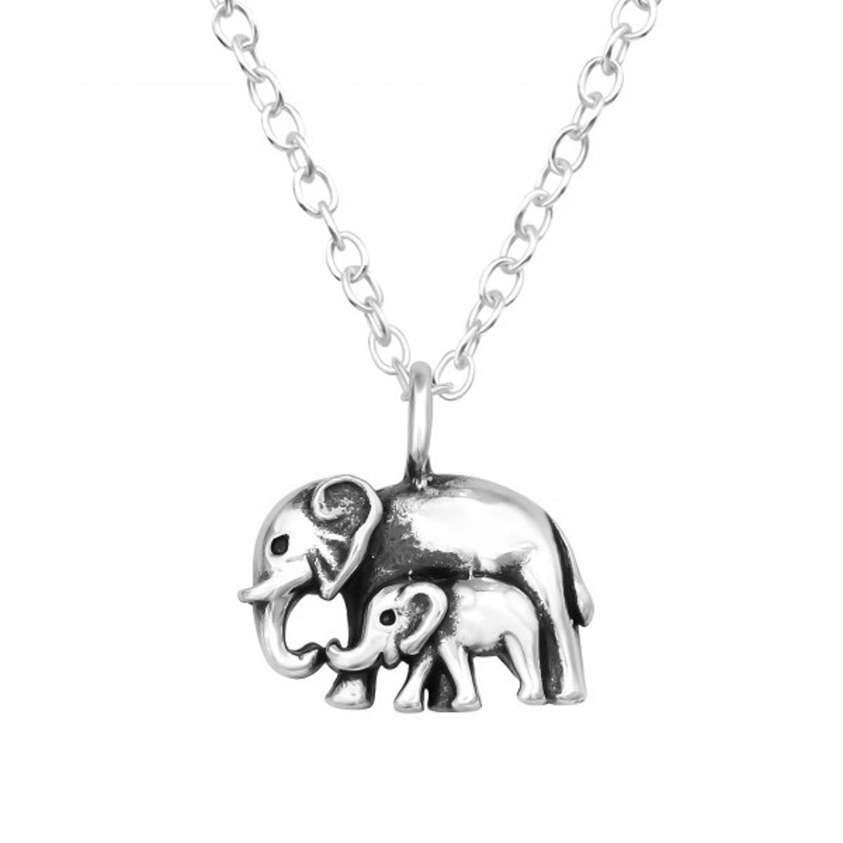 ALEXANDER YORK Kette mit Anhänger ELEFANT FAMILIE, 2-tlg., 925 Sterling Sil günstig online kaufen