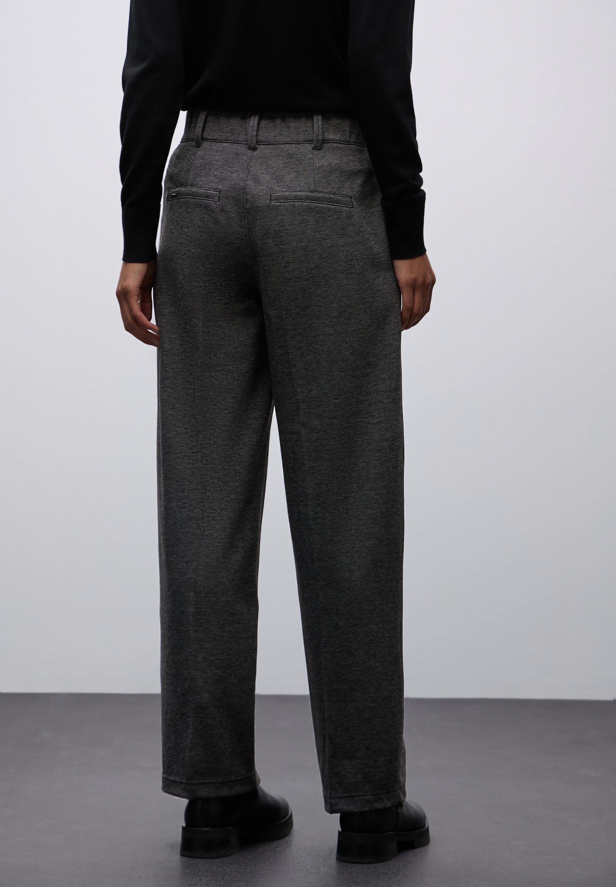 STREET ONE Stoffhose meliert, im Casual Fit und mit Stretch günstig online kaufen