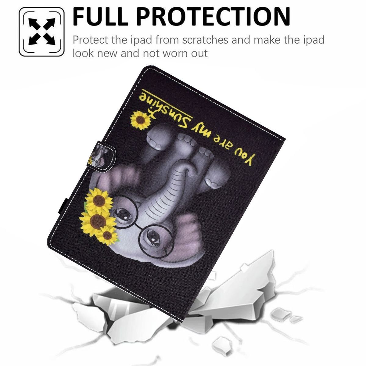 Wigento Tablet-Hülle Für Doogee T30 Ultra 11 Zoll Universell Motiv 2 Tablet Tasche Hülle