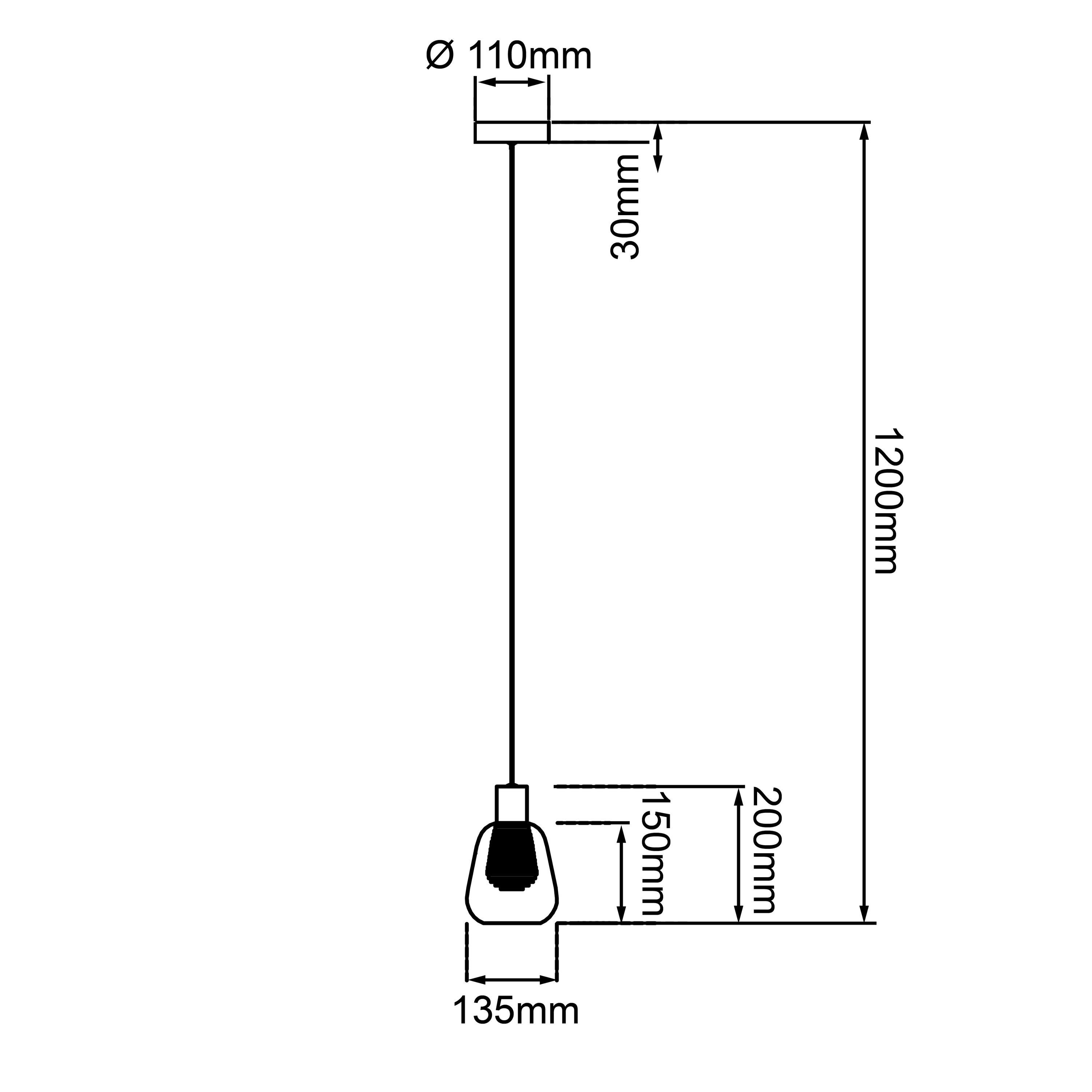 Glas/Metall/Kunststo LED Pendelleuchte Carlson, Pendelleuchte schwarz/rauchglas, 1flg Carlson Brilliant