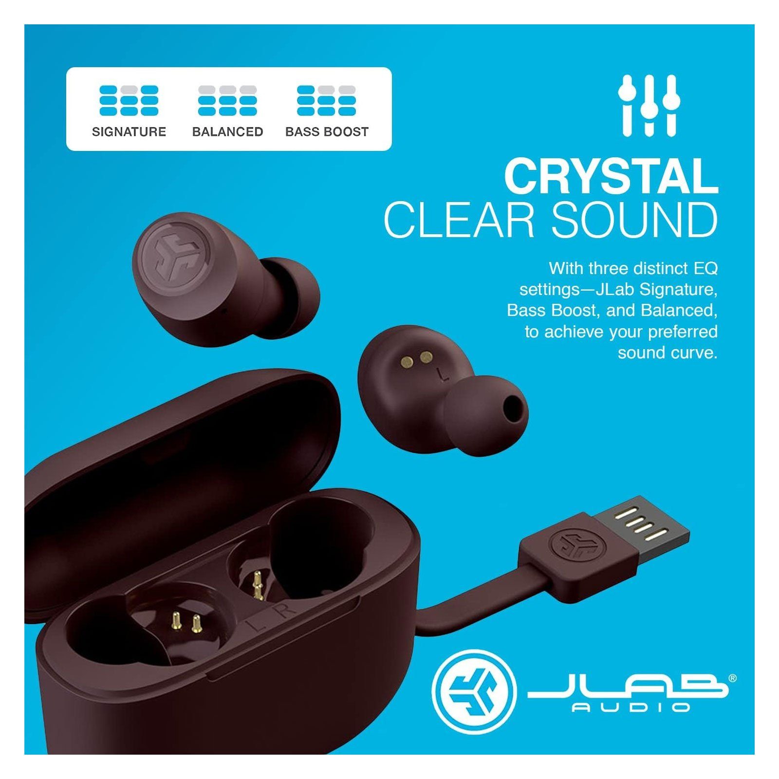 Hauttöne) Go EQ3-Sound, In-Ear-Kopfhörer True Earbuds Air Bluetooth, USB-Ladecase, Jlab 4975 Tones Pantone Touch, Wireless (TWS,
