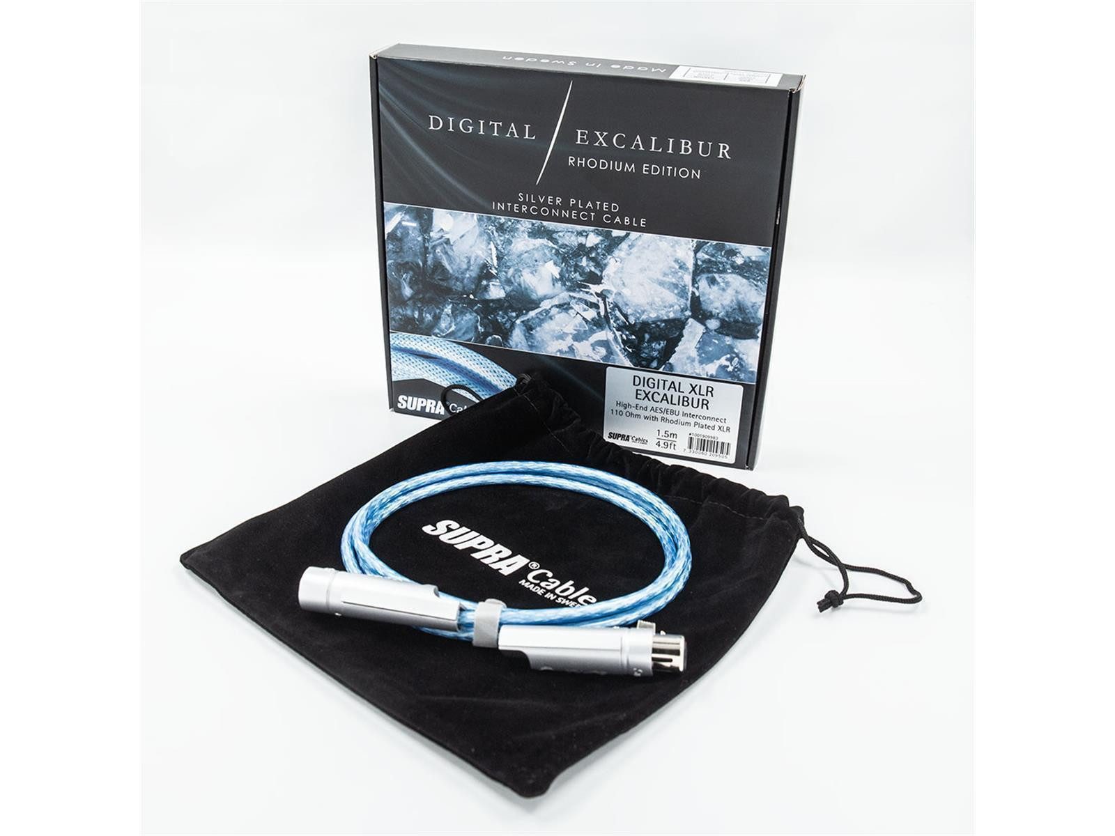 Supra Cables Supra Cables Digital Excalibur XLR Kabel 100cm Audio-Kabel, (100 cm)