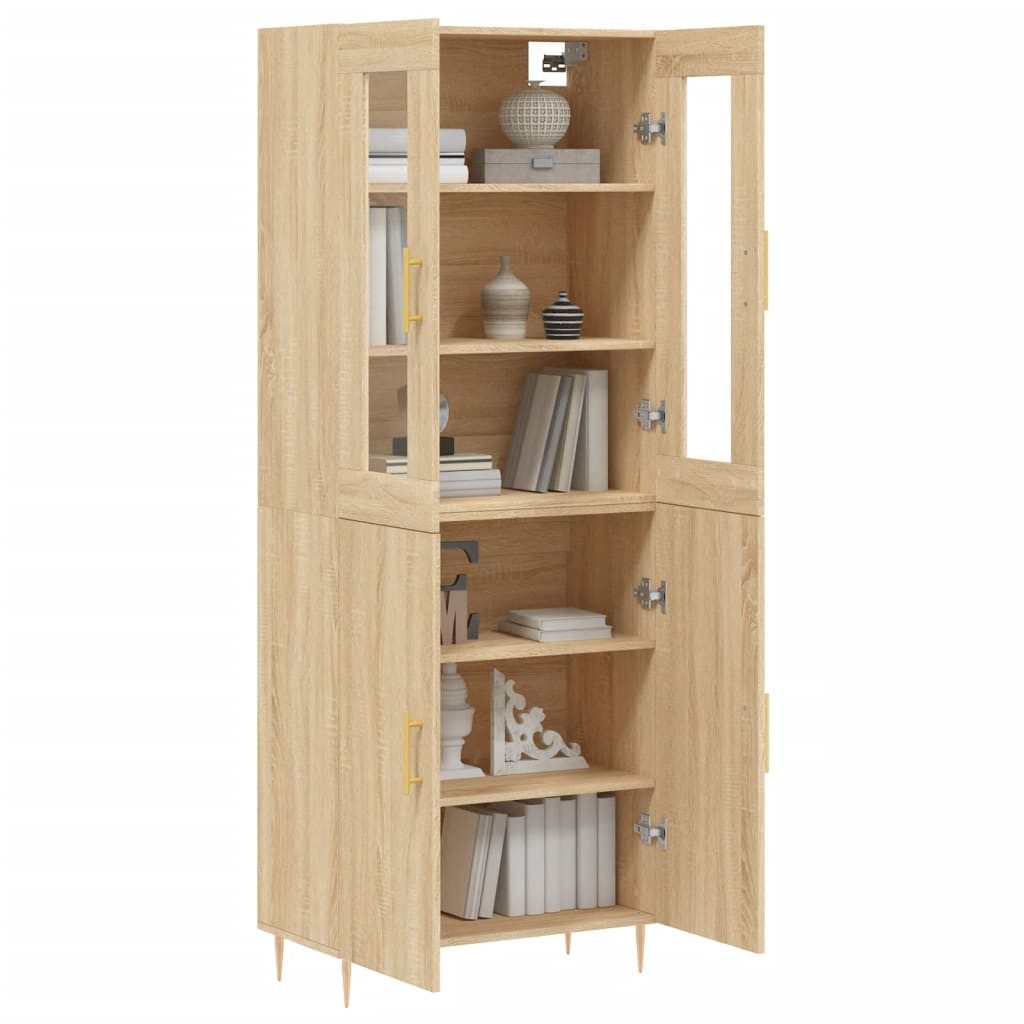 vidaXL Highboard Highboard Sonoma-Eiche 69,5x34x180 cm günstig online kaufen