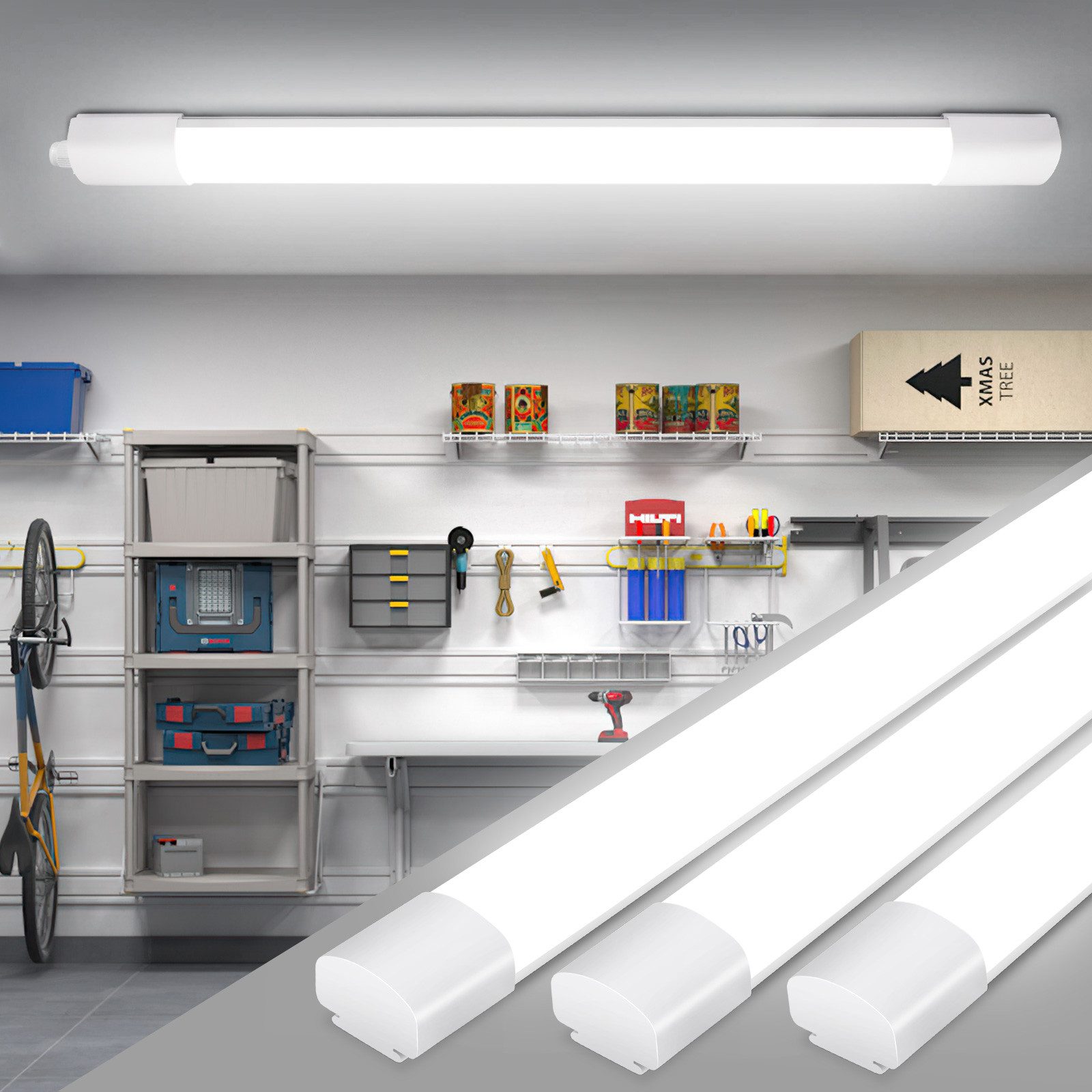 Oraymin LED Deckenleuchte LED Feuchtraumleuchte Keller günstig online kaufen