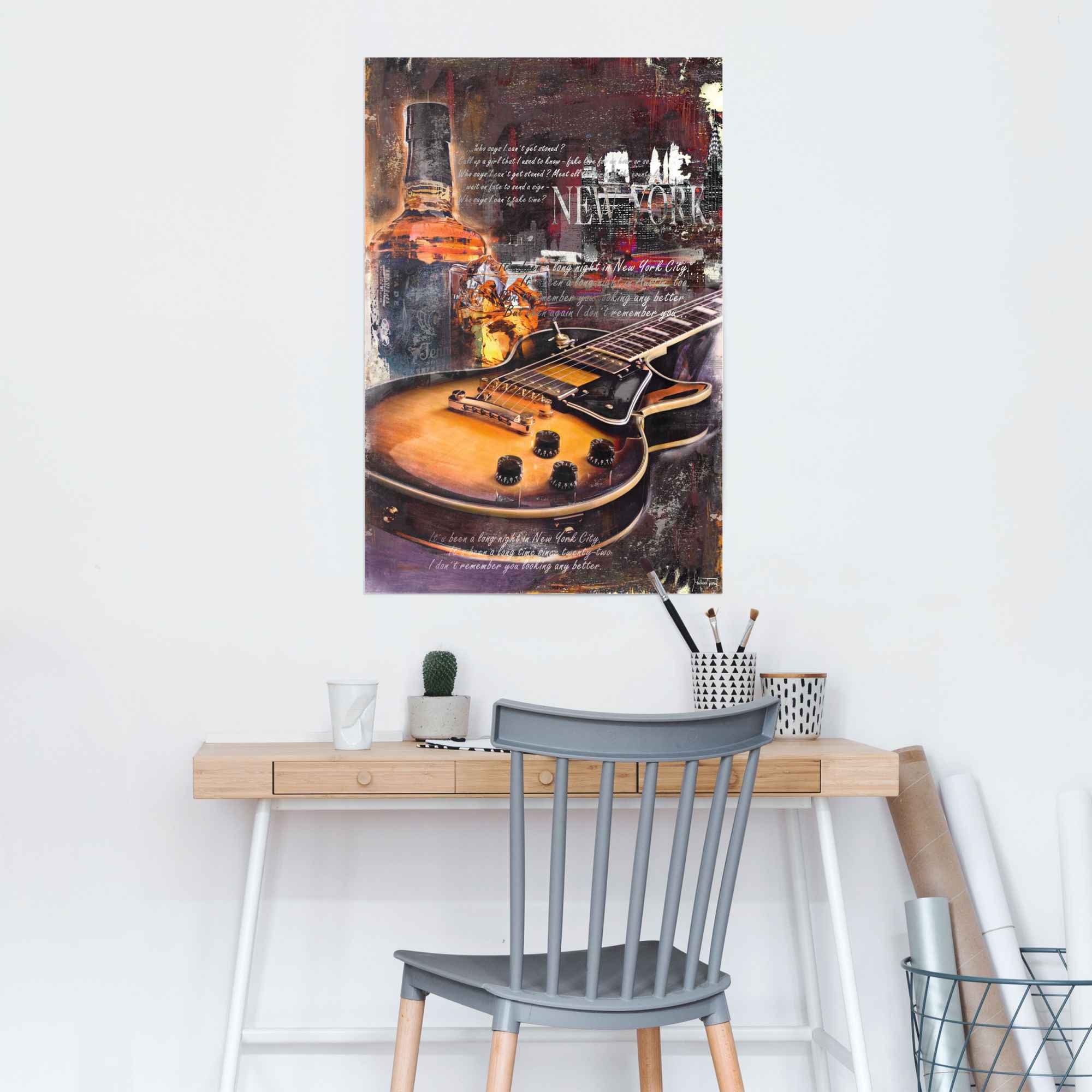 Reinders Poster "Guitar Blues Night" 1 Stk. tlg. günstig online kaufen
