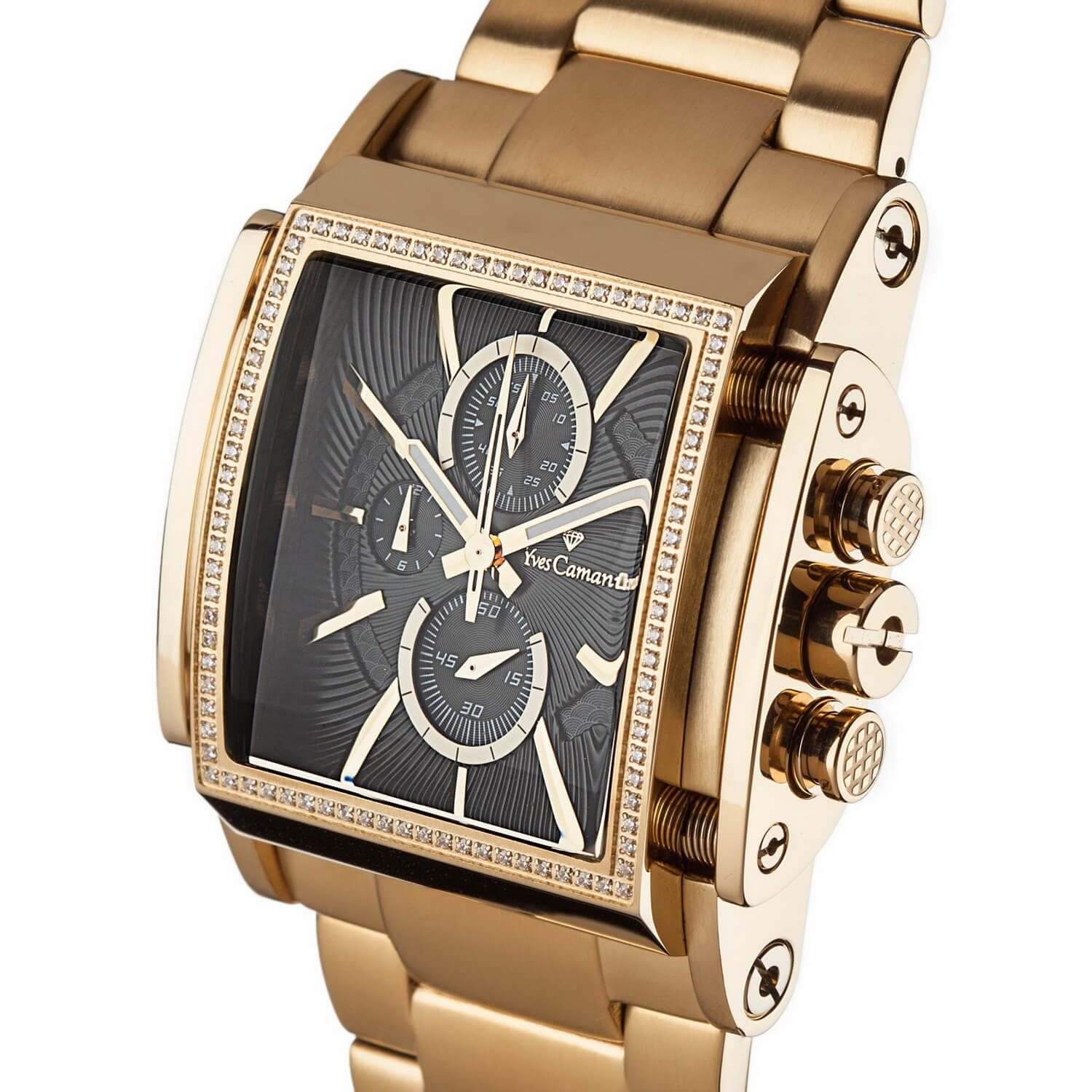 Yves Camani Quarzuhr ESCAUT, Datumsanzeige, separater Sekunde, kratzfestes Mineralglas, 5 ATM