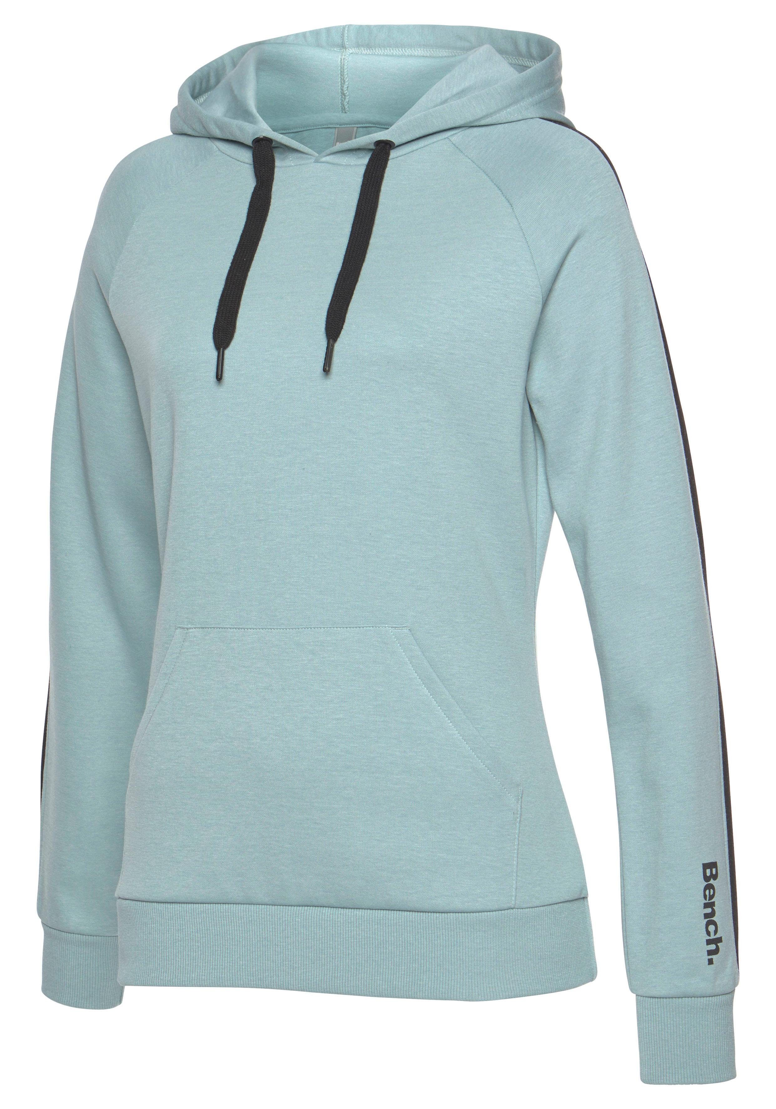 Bench. Loungewear Kapuzensweatshirt mit Seitenstreifen und Kängurutasche, Loungewear