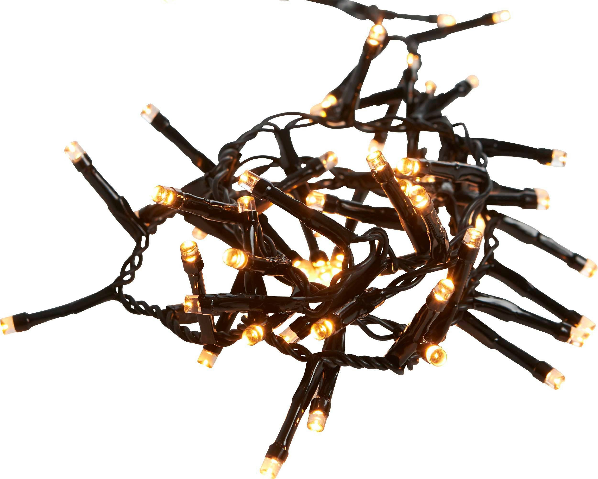 EGLO LED-Lichterkette GOLDEN WARM WHITE - Weihnachtsdeko - Beleuchtung - Winterdeko, 800-flammig, Lichterkette XXL, Außenbeleuchtung, extra-warmweiß, mit Kabel, 16 m