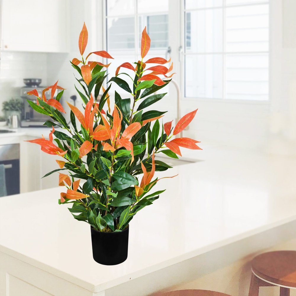 Kunstblume Künstliche Glanzmispel Photinia Kunstpflanze Künstliche Pflanze günstig online kaufen