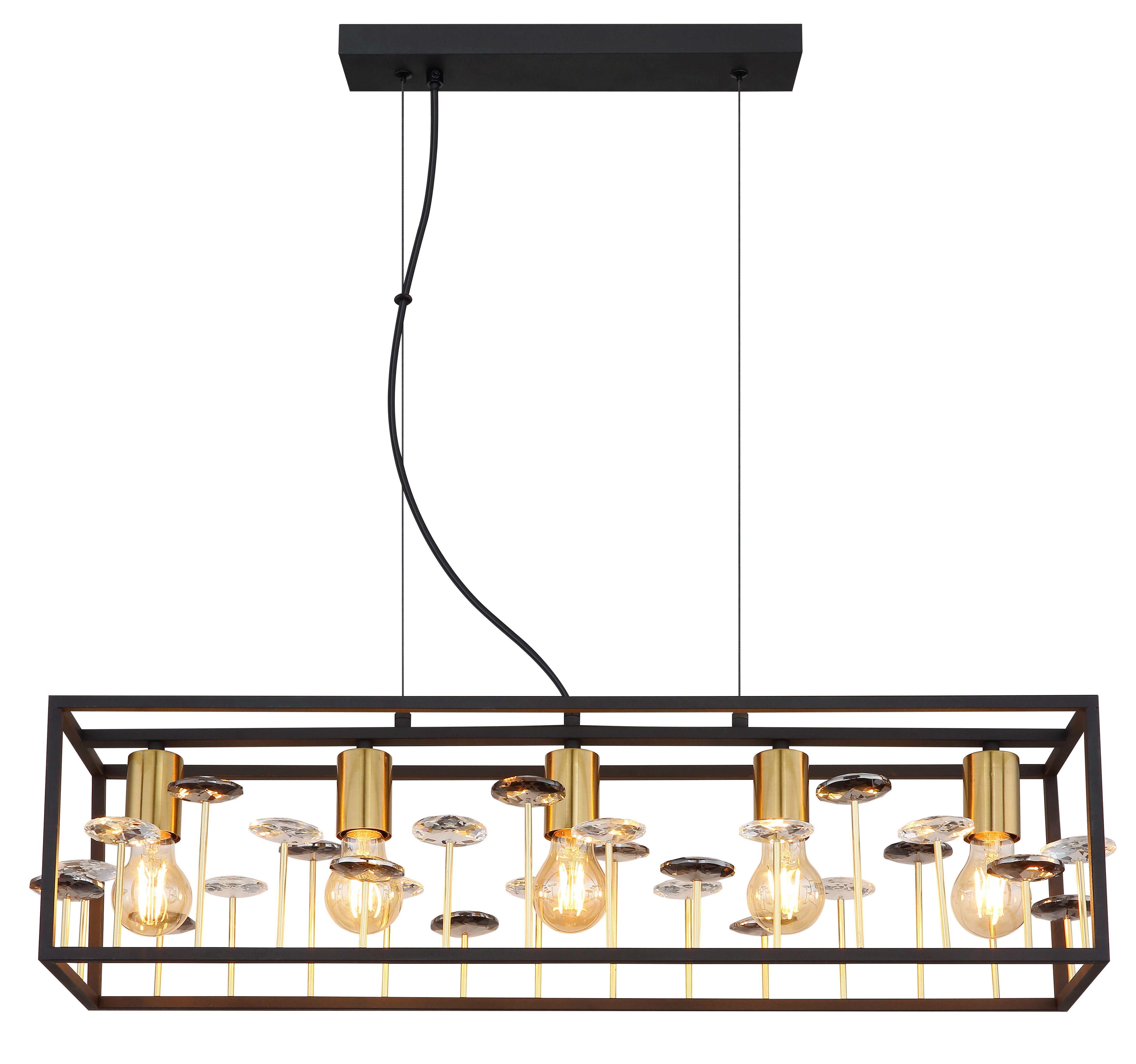 GLOBO LIGHTING Hängeleuchte LISBON, ohne Leuchtmittel, Hängelampe/Pendelleuchte/Esszimmer/Wohnzimmer/Esstisch