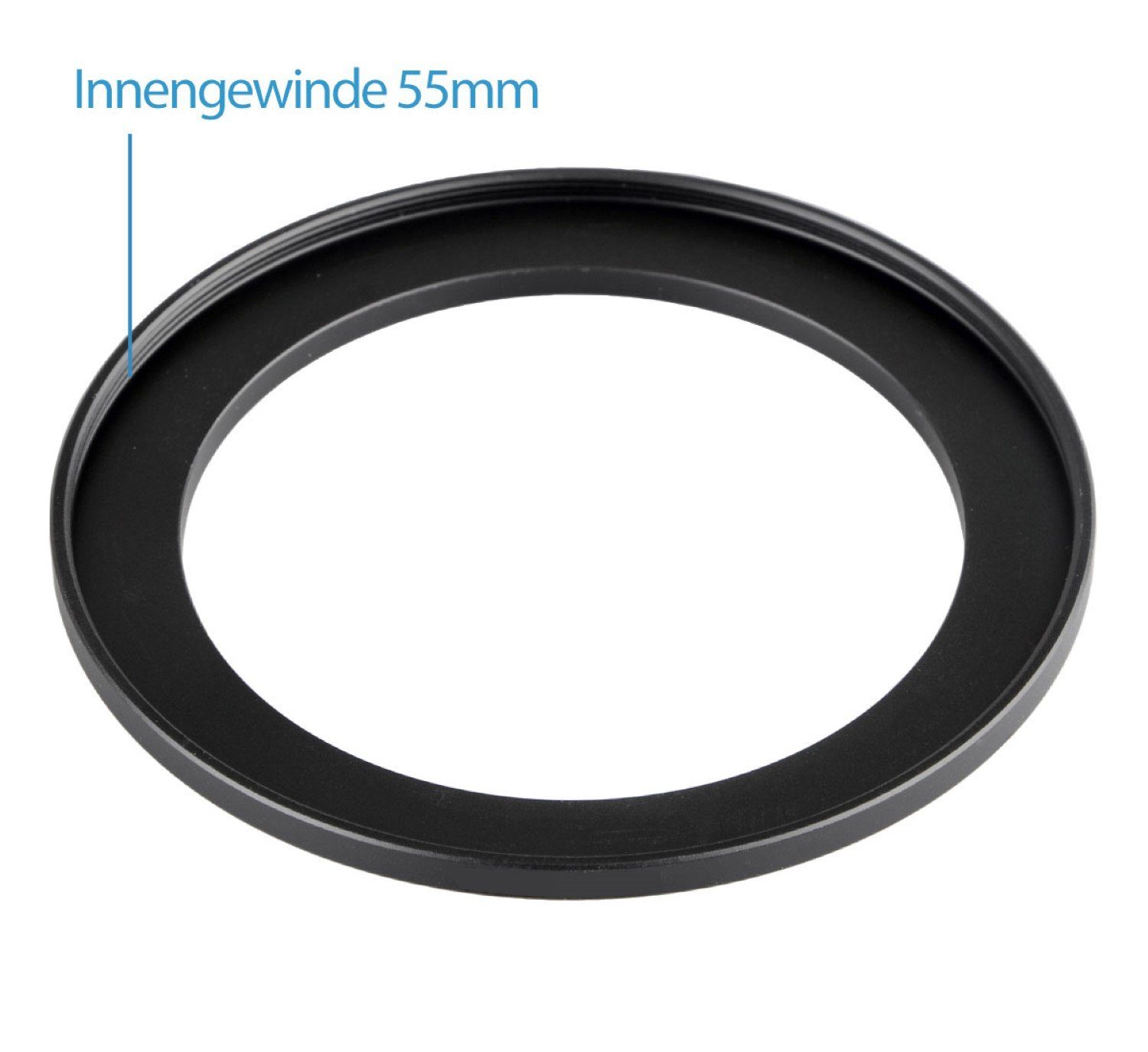 ayex Step-Up Ring 49-55mm Reduzierring Adapterring für alle Hersteller Foto-Filter-Sets