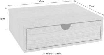 Woodman Nachttisch, Holzfurnier aus Eiche