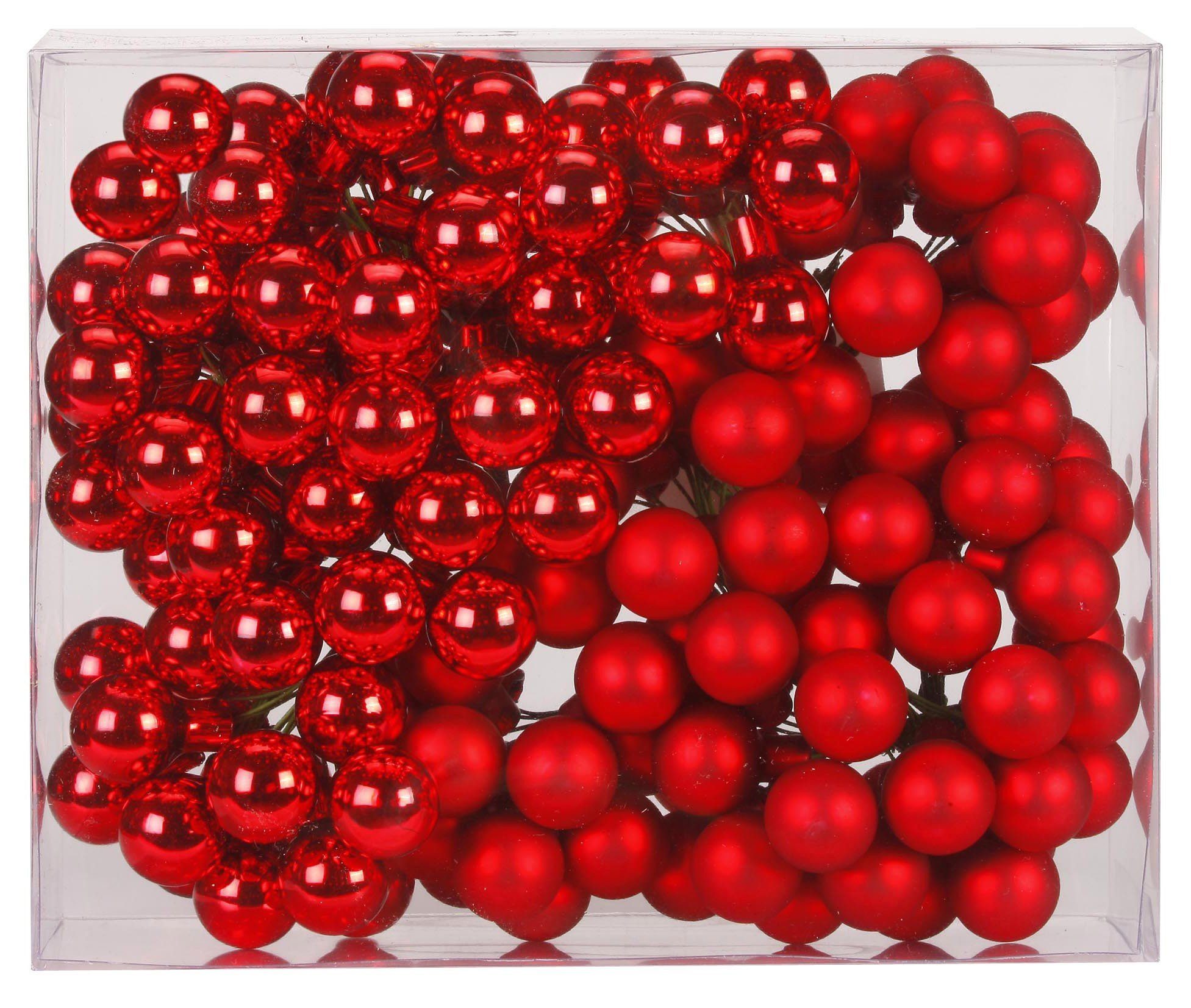 MAGIC by Inge Weihnachtsbaumkugel, Spiegelbeeren Glas 2cm, 144 Stück