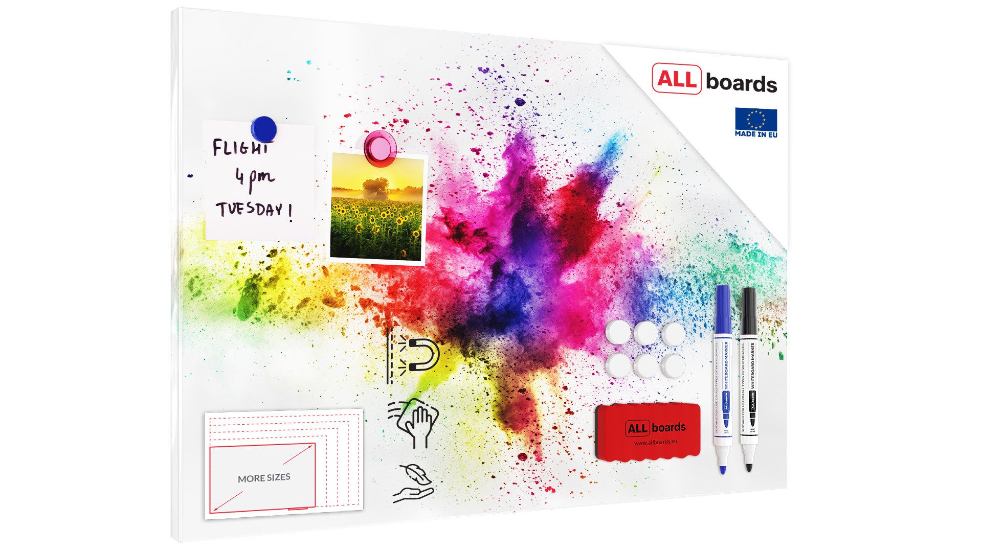 ALLboards Magnettafel ALLboards Metallische Magnettafel HOLI-FESTIVAL günstig online kaufen