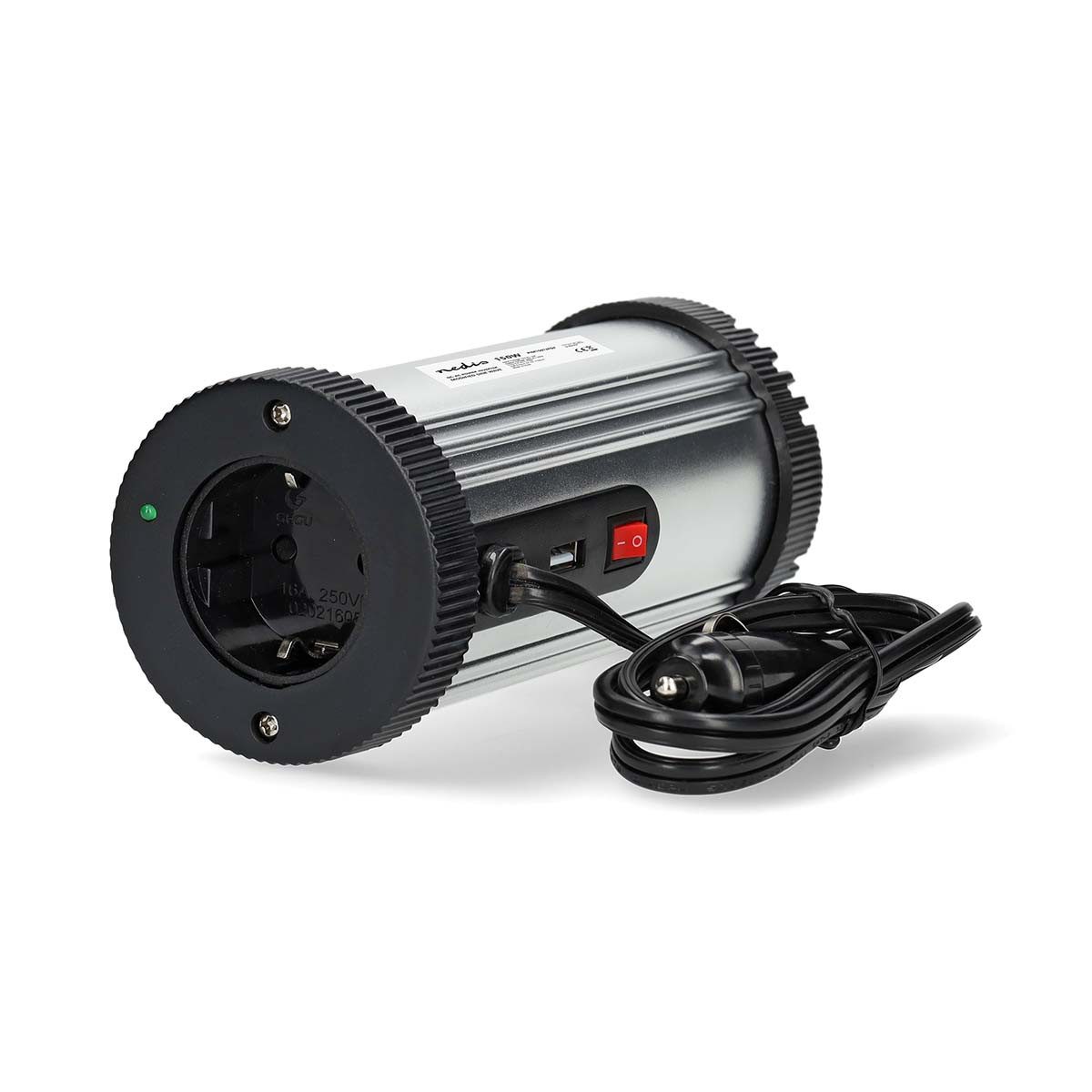 Nedis Stromerzeuger PIM15012FGY, (1-tlg), USB, Zigarettenanzünder, für Auto/Camping, kompakte Bauweise