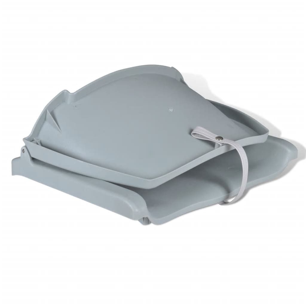 vidaXL Segelboot Bootssitz Klappbar ohne Polster Grau 48x51x41 cm, (1-St)