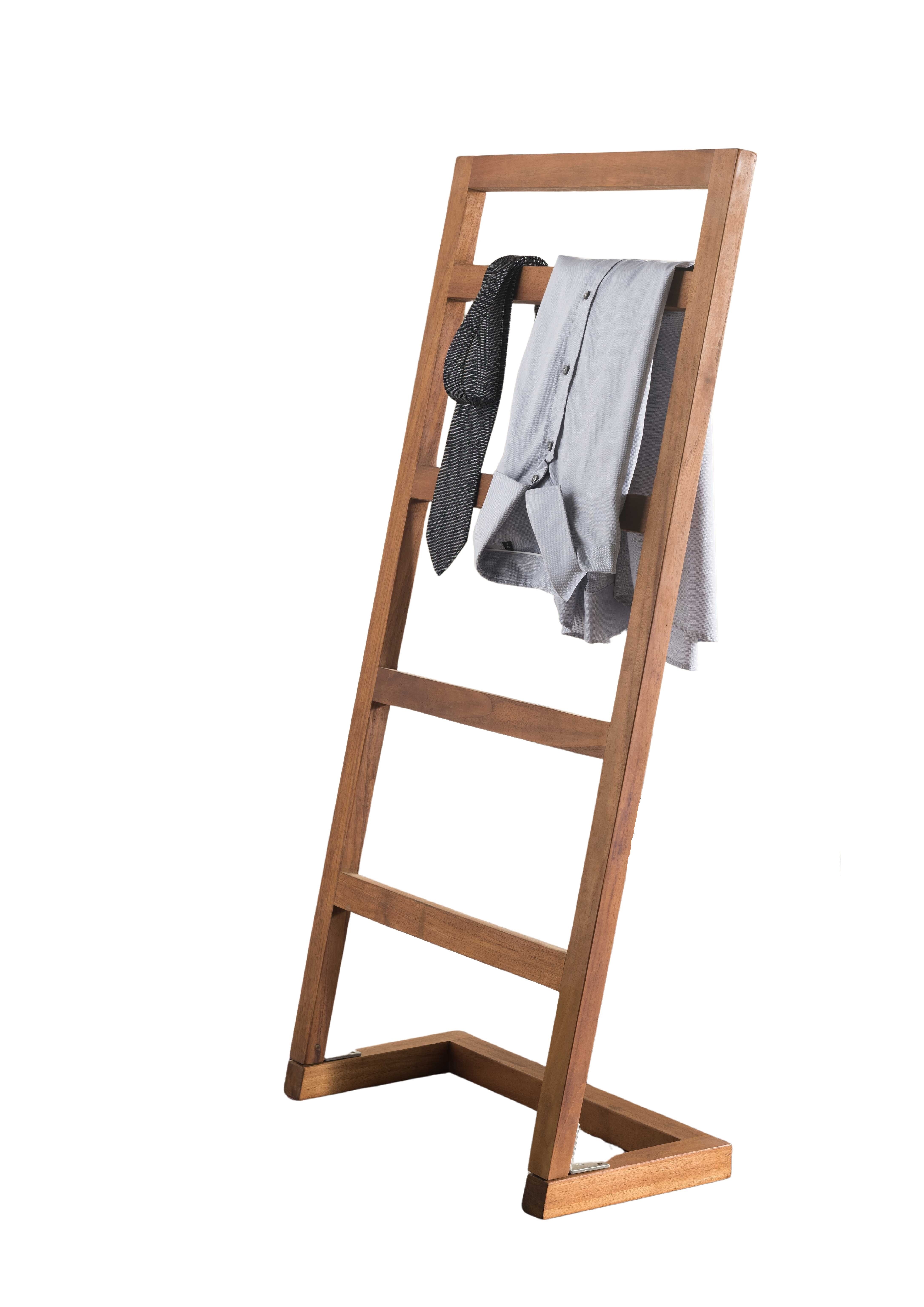 Destiny Полотенцесушители SPA & LIVING, Aufhängemöglichkeit für Handtücher o. Kleidung 53x25x110cm, Teak
