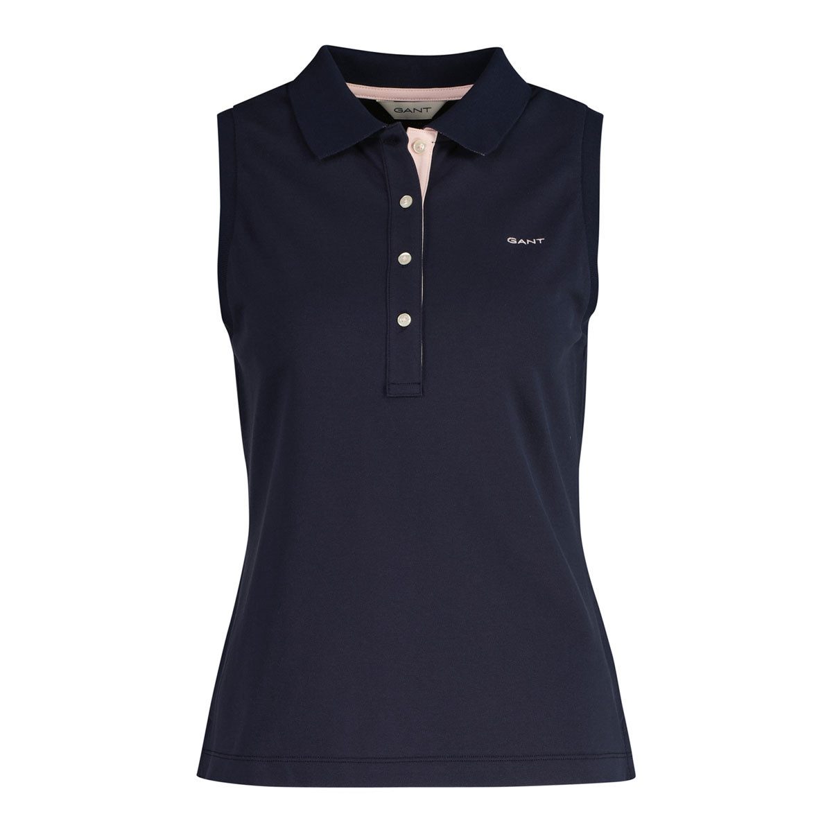 Gant Poloshirt 4200560 Ärmelloses Damen Poloshirt mit Kontrastlogo günstig online kaufen