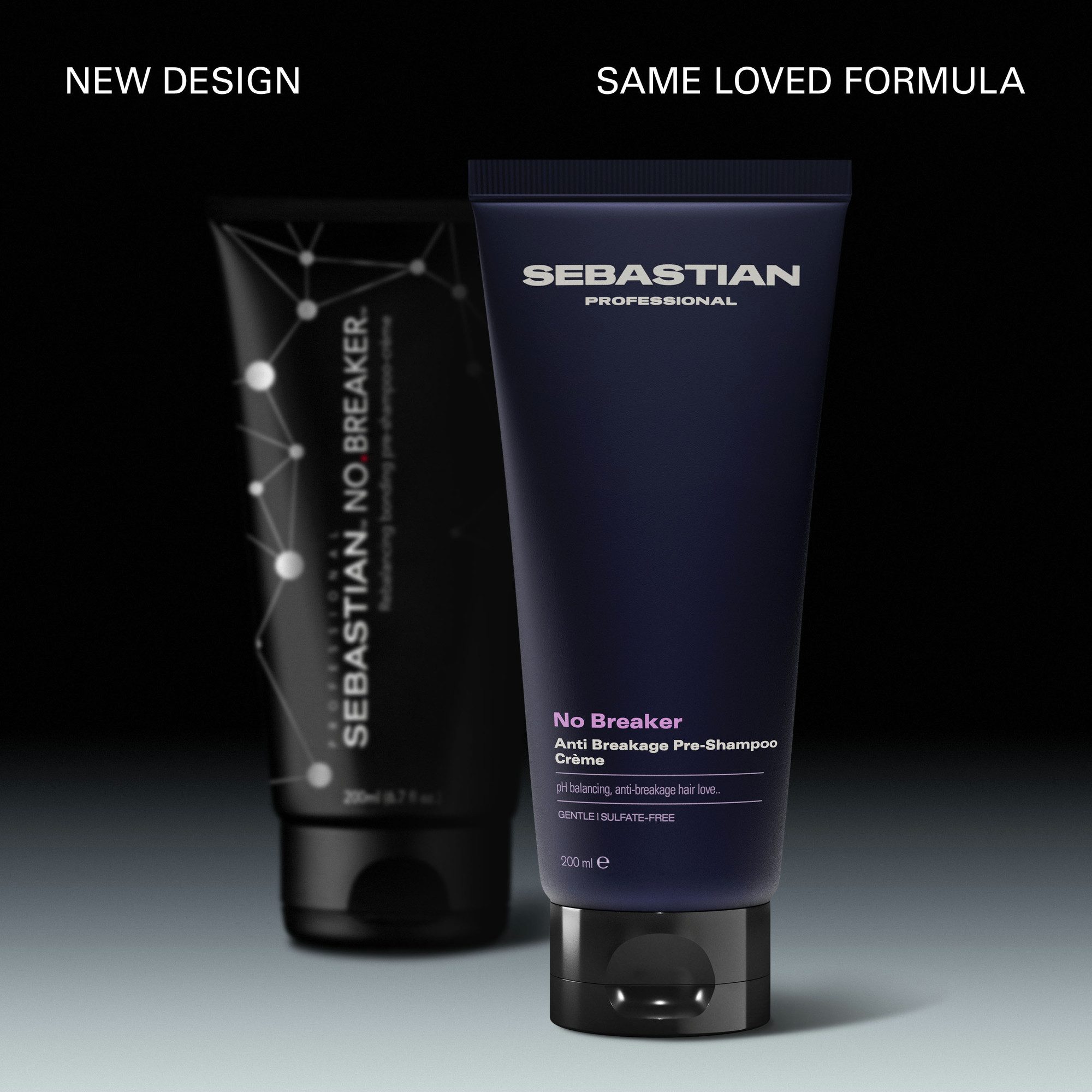 Sebastian Professional Haarshampoo No Breaker Bonding Pre-Shampoo Crème, pflegendes Pre-Shampoo-Treatment, für glanzloses Haar, flüssige Textur
