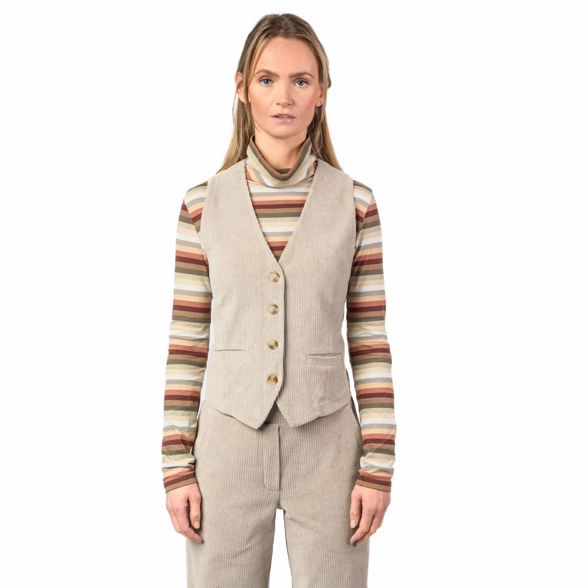 LIVING CRAFTS Kurzweste SABRIN GOTS zertifiziert