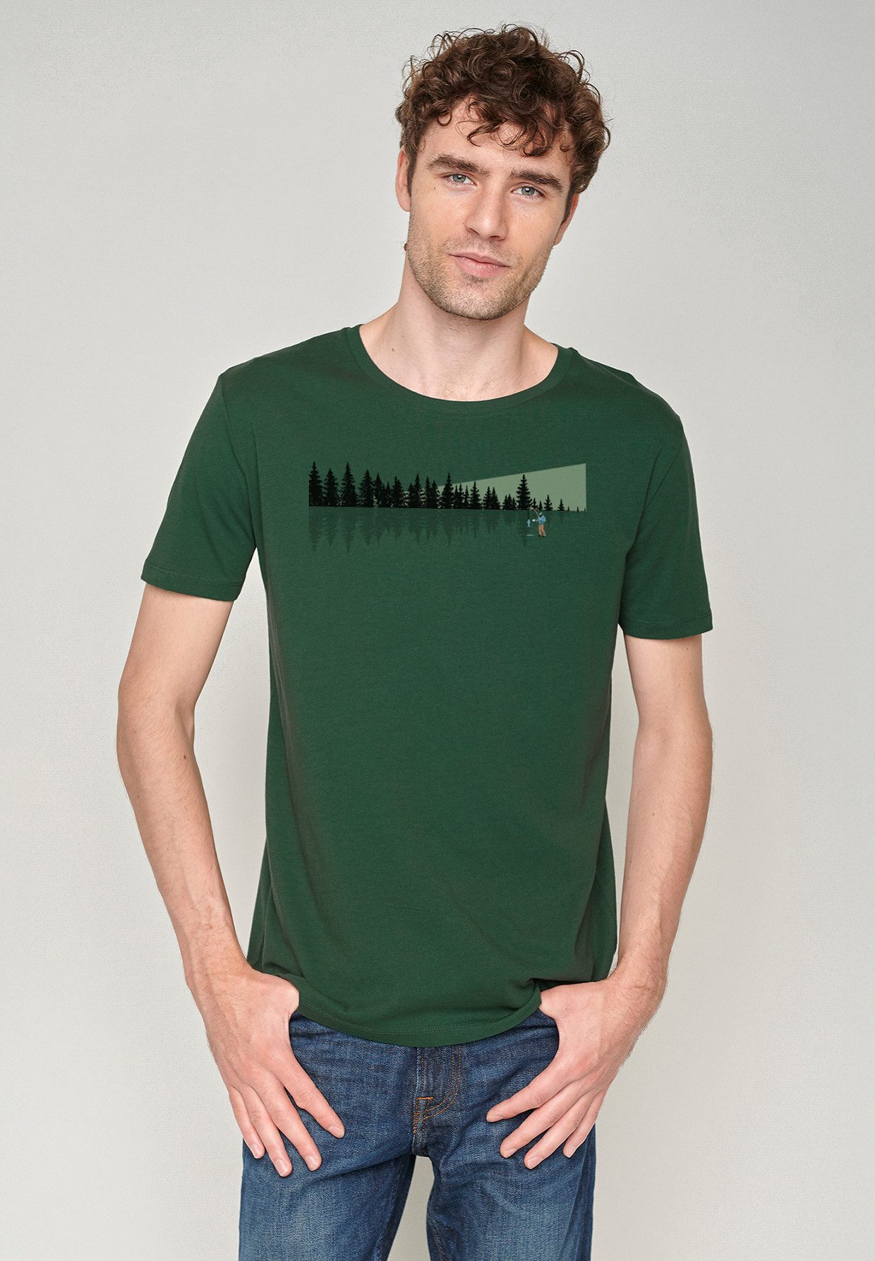 GreenBomb T-Shirt Nature Ice Fishing