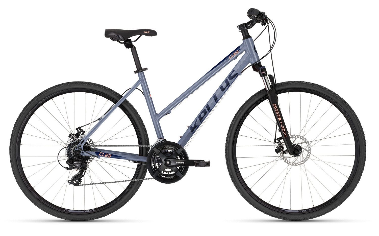 Kellys Fitnessbike Fitnessbike CLEA 70 Frost Blue 28" Trapez, 27 Gang Shimano SHIMANO Altus M2000 (direct mount) Schaltwerk