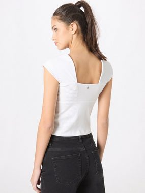 Guess Kurzarmshirt Valeriana (1-tlg) Drapiert/gerafft, Plain/ohne Details, Weiteres Detail, Cut-Outs