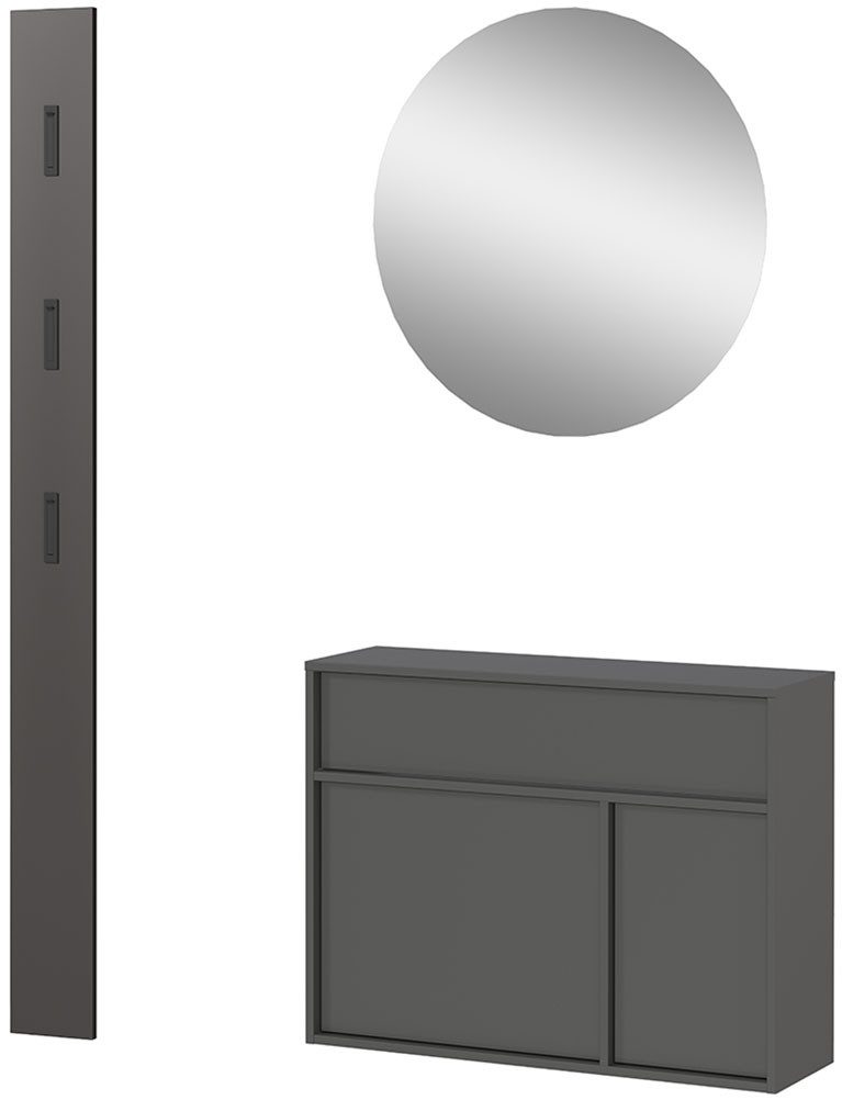 GERMANIA Garderoben-Set GW-Ameca 2.0, (3-St), Garderoben-Set:Mehrzweckschrank und Spiegel