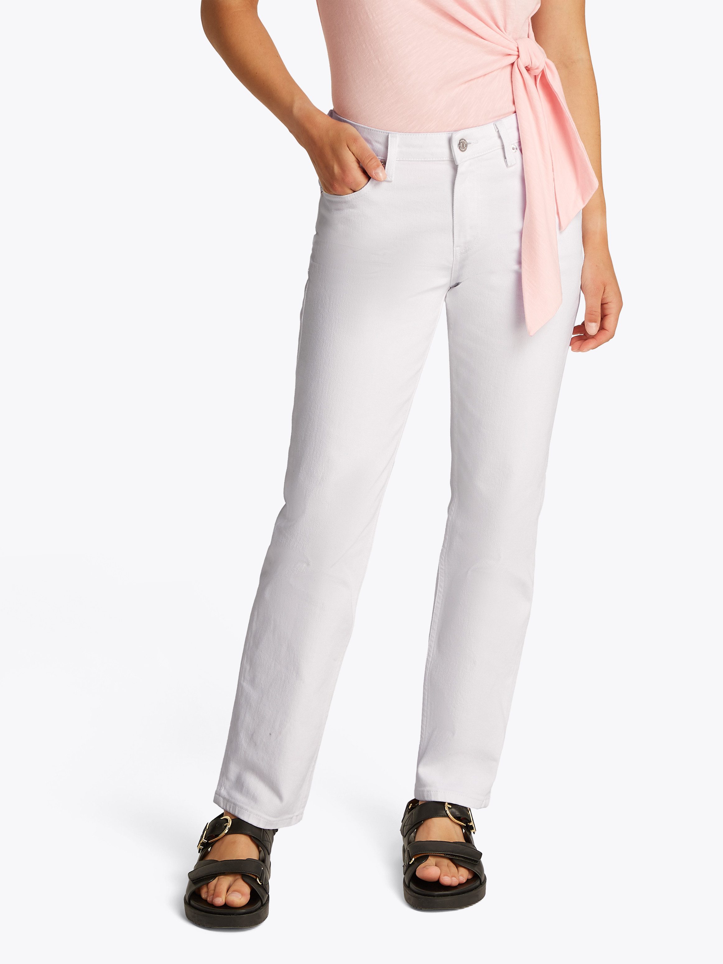 Tommy Hilfiger Straight-Jeans CLASSIC STRAIGHT RW mit Logo-Badge, in Knöche günstig online kaufen