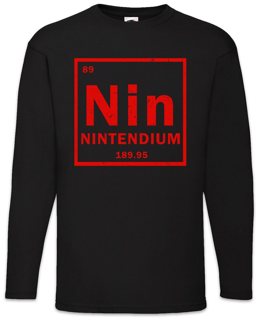 Langarmshirt Element Nin Langarm T-Shirt Tendium Periodensystem Nintendium Periodic