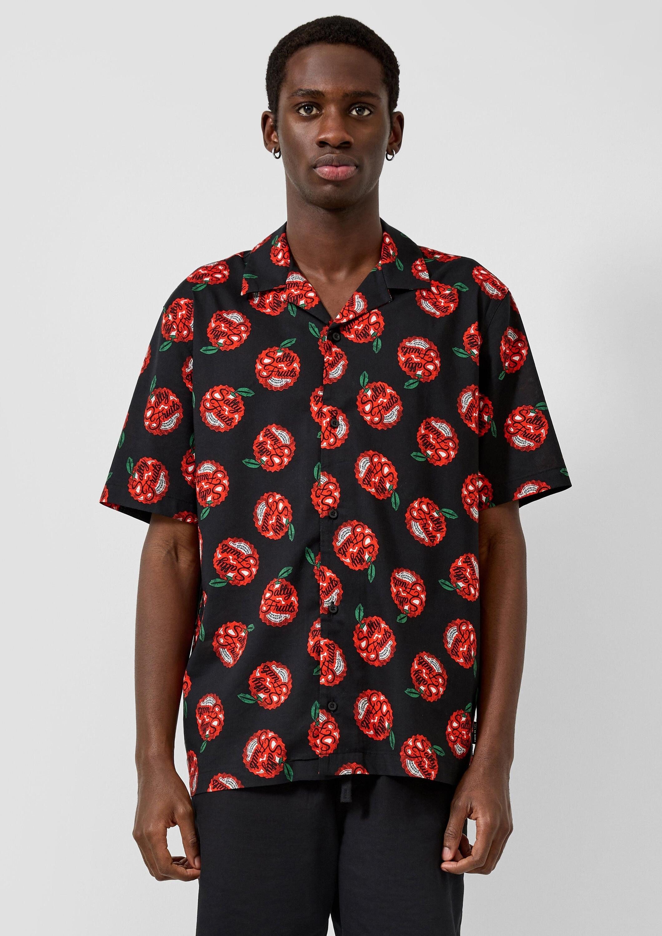 QS Kurzarmhemd Hemd Resort Fit: Hemd